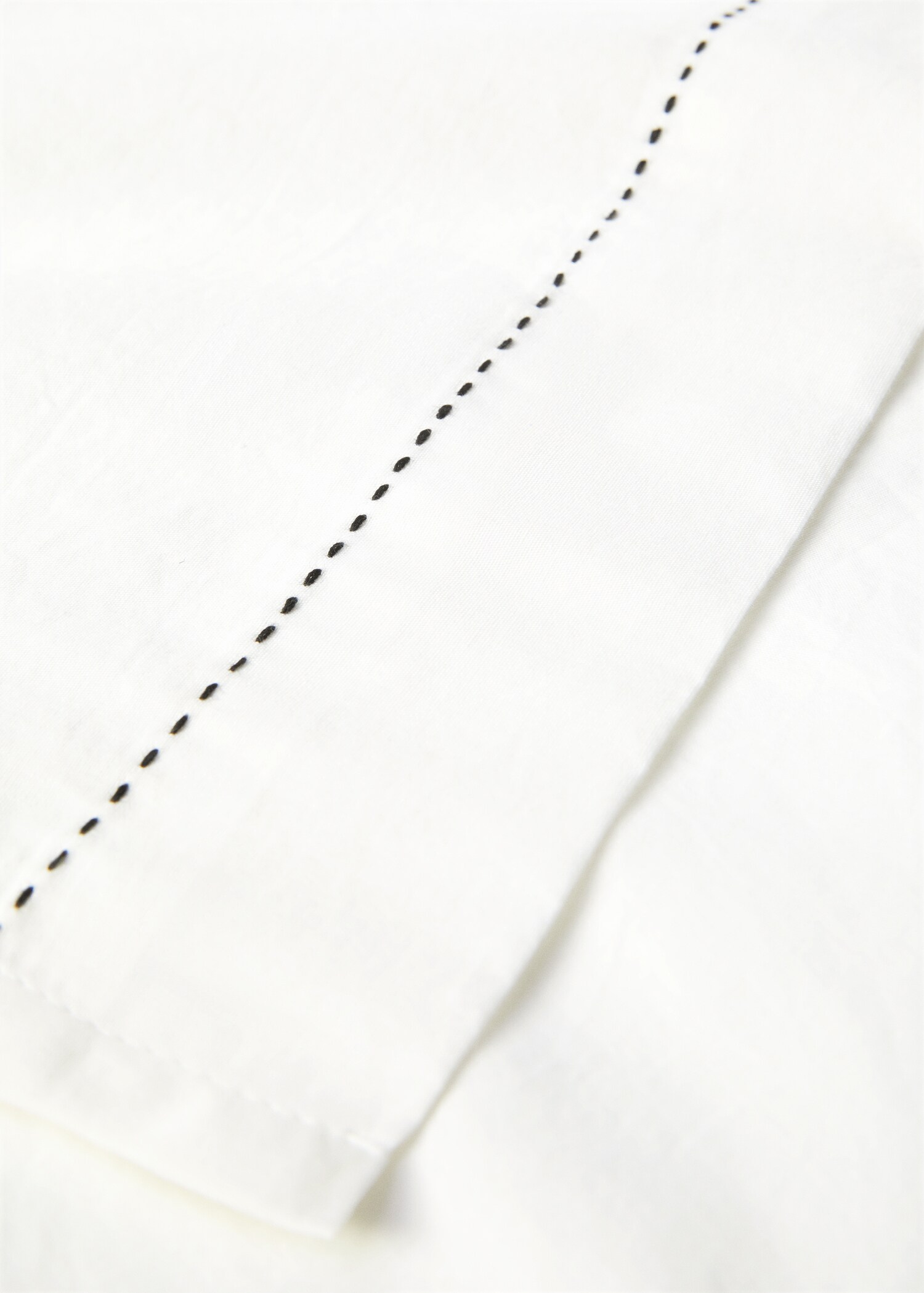 Embroidered cotton top sheet Queen bed - Details of the article 1