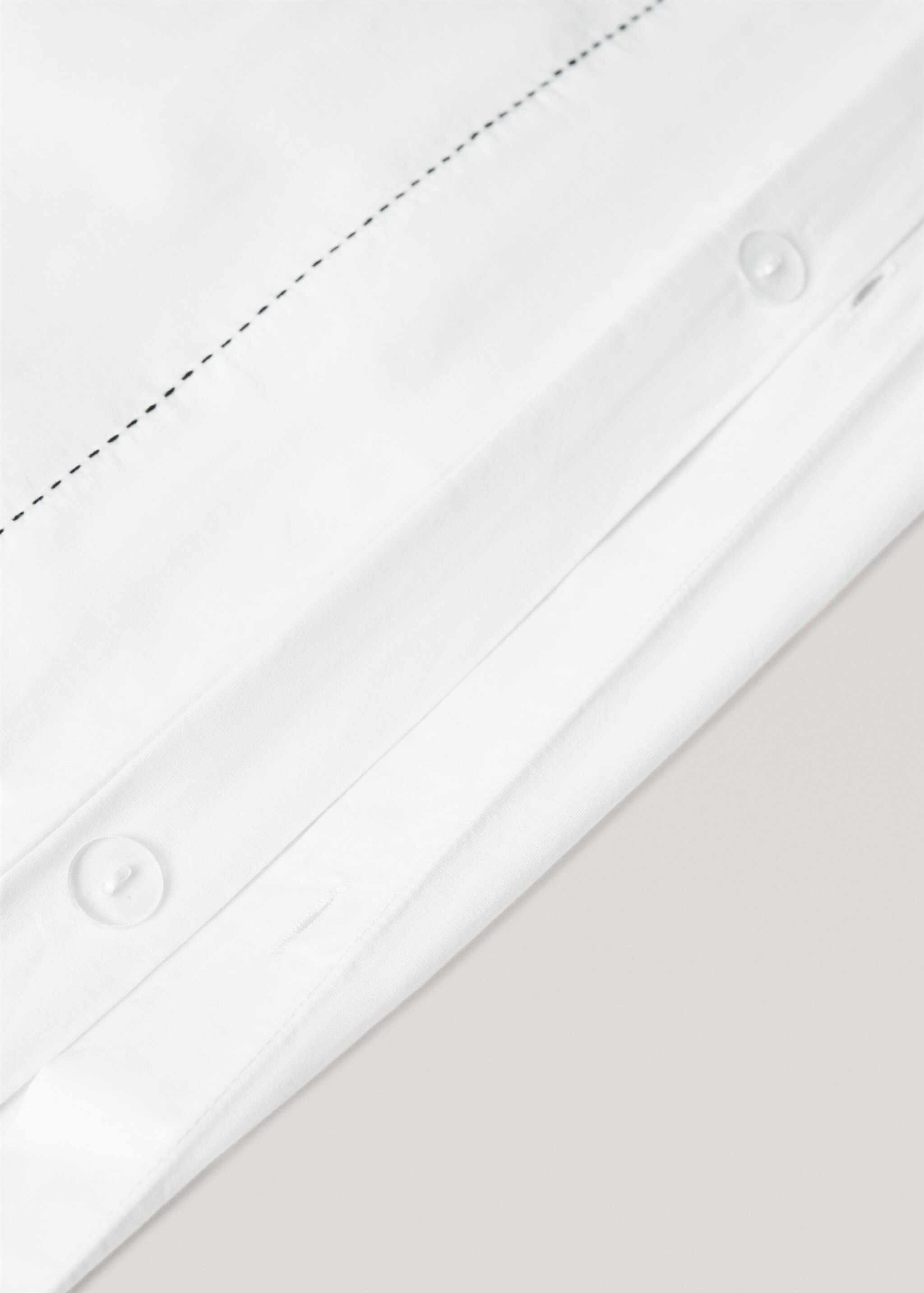 Dekbedovertrek 100% katoen met stikseldetail Bed 135 cm - Detail van het artikel 1