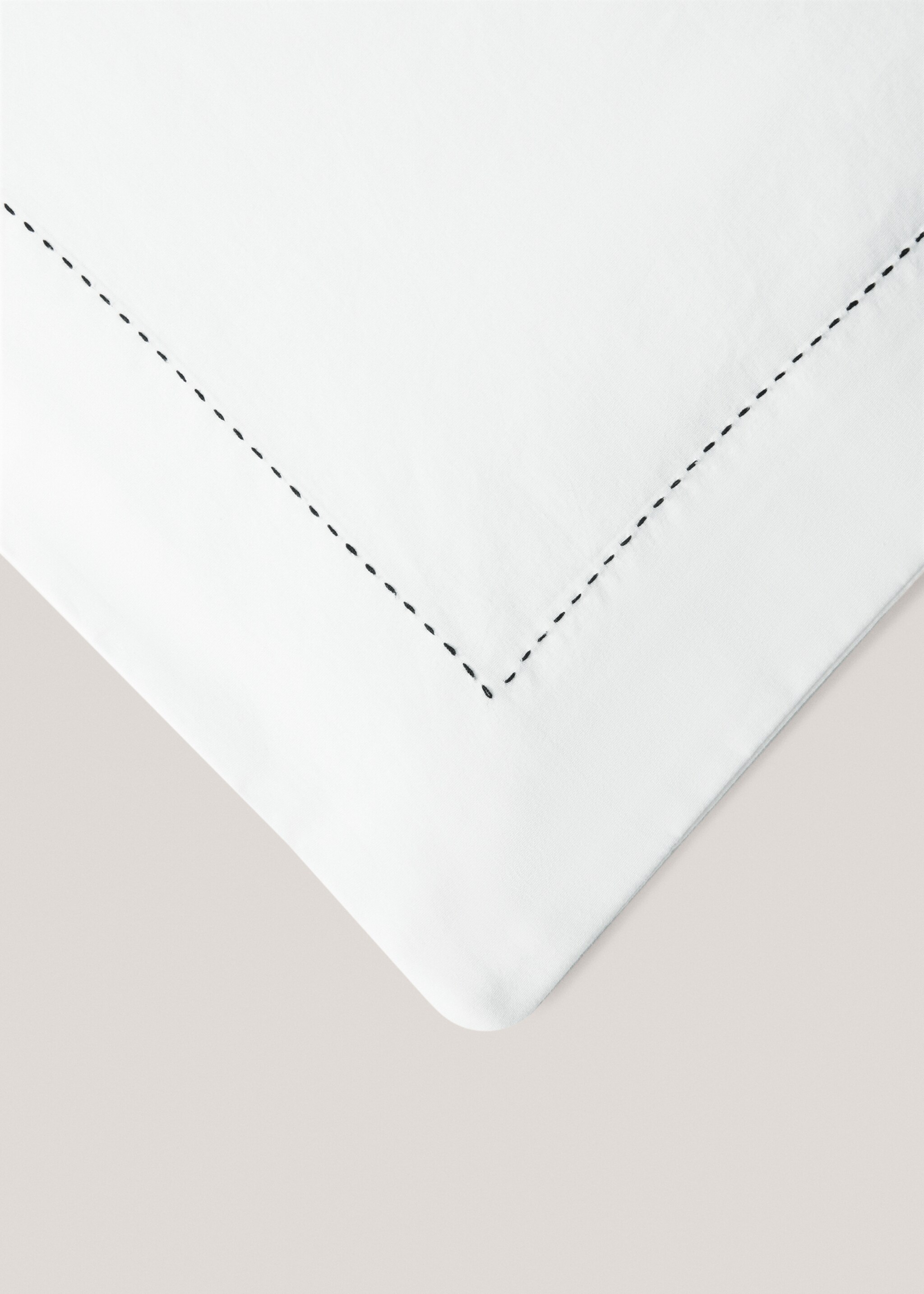Dekbedovertrek 100% katoen met stikseldetail Bed 135 cm - Detail van het artikel 2