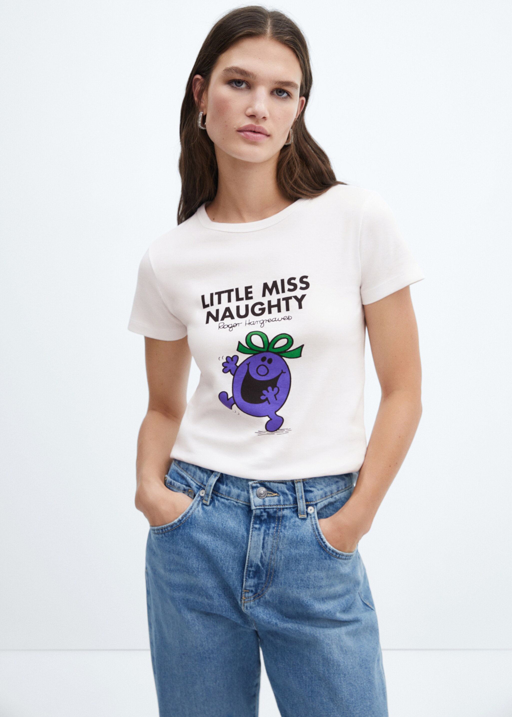 Mr. Men and Little Miss T-shirt - Medium plane, Purple. Ref: 57016013-00.