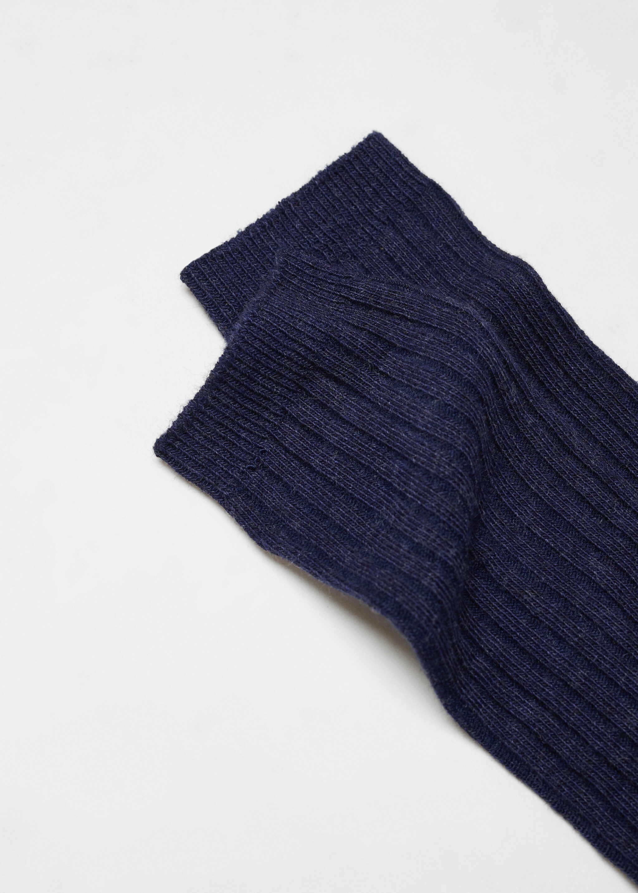 Knit socks - Details of the article 0, Navy. Ref: 57016015-00.