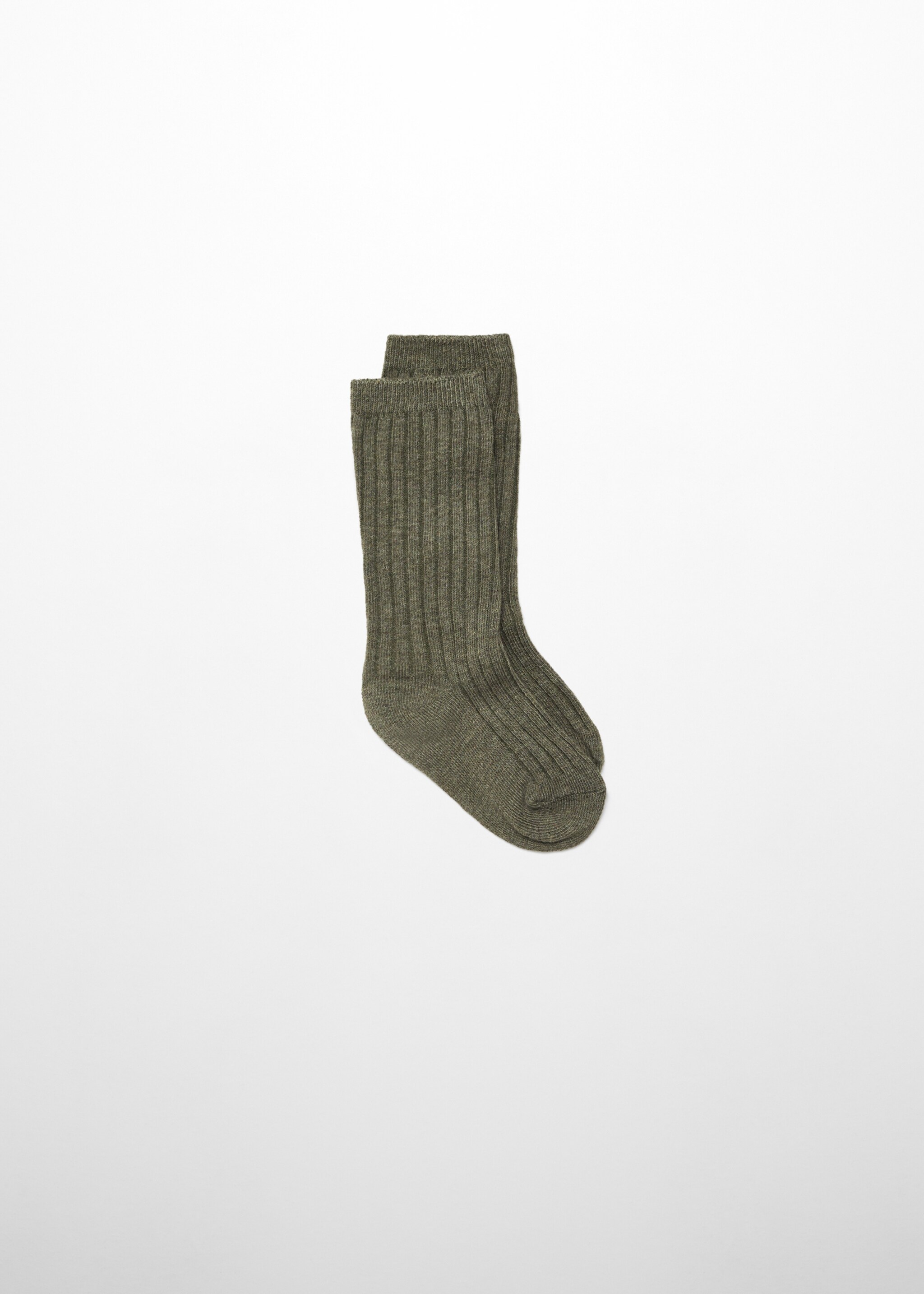 Long knitted socks - Article without model, Khaki. Ref: 57016017-00.
