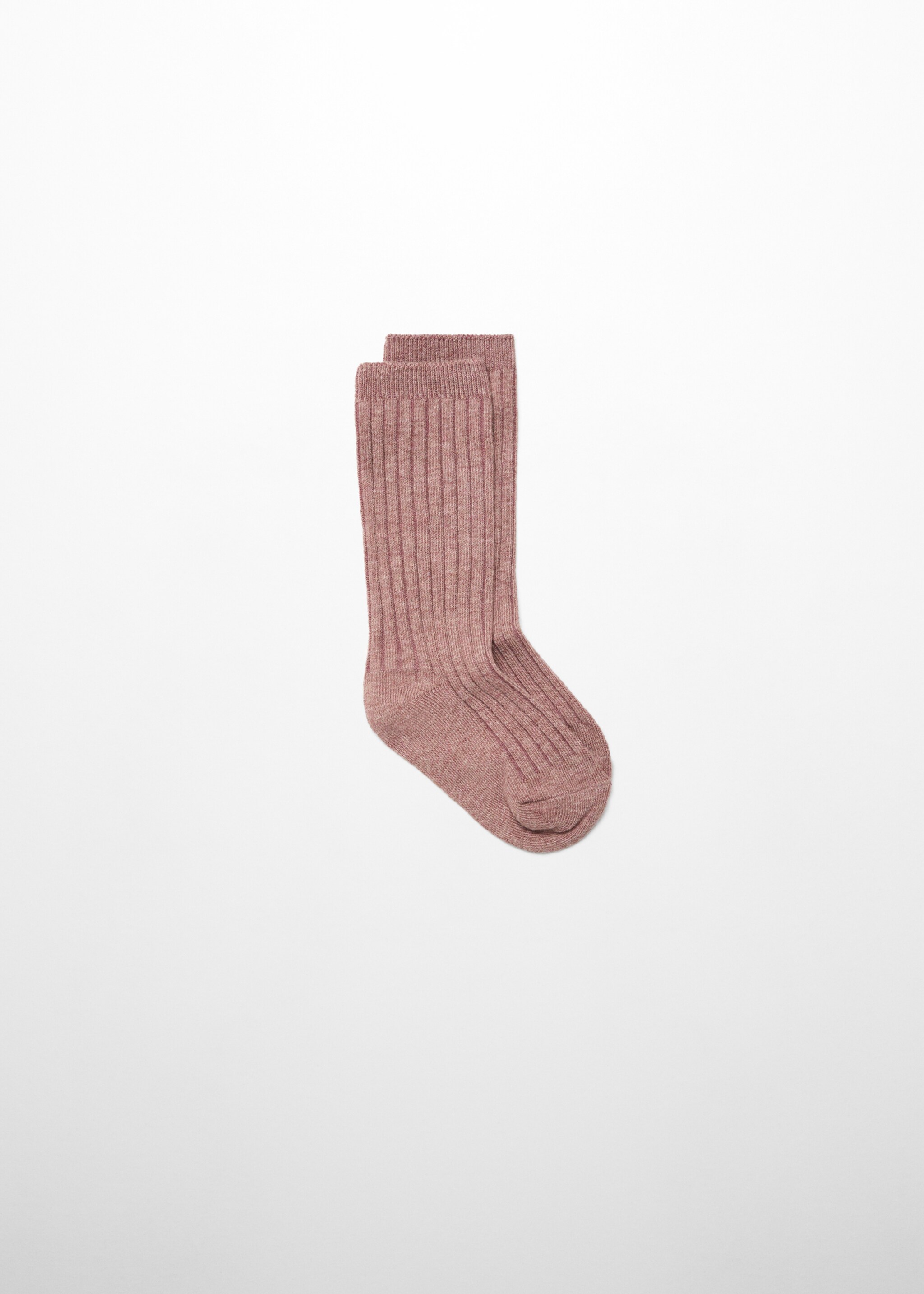 Long knitted socks - Article without model, Pink. Ref: 57016017-00.