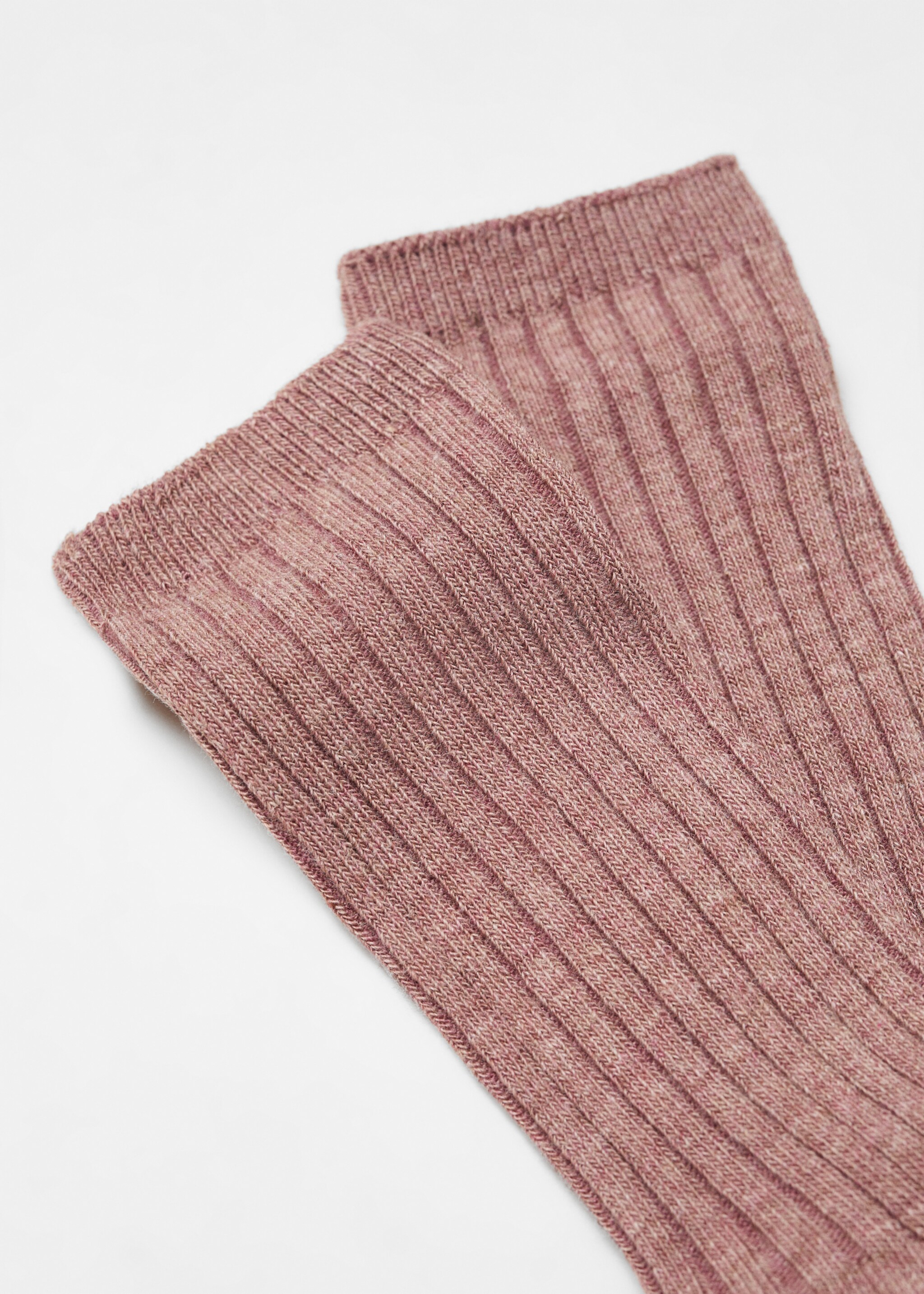Long knitted socks - Details of the article 0, Pink. Ref: 57016017-00.