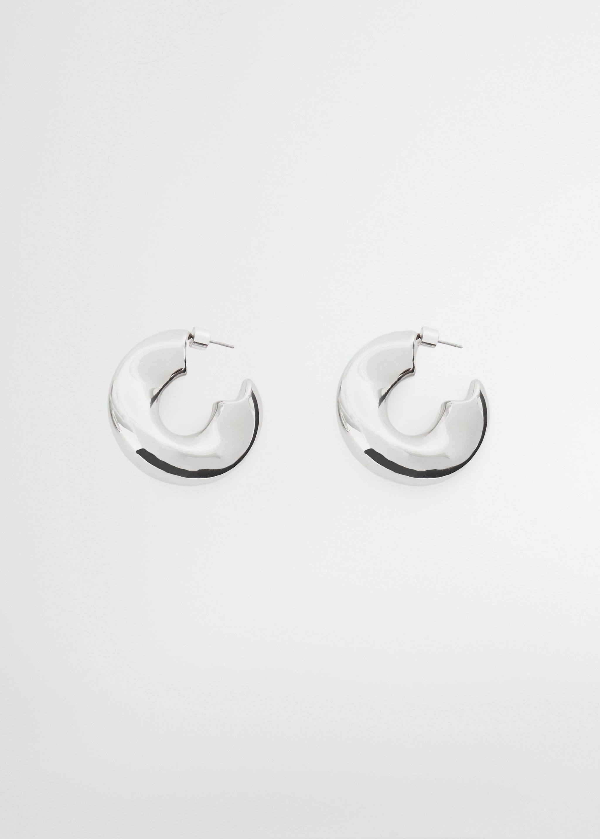 Metallic hoop earrings - Article without model