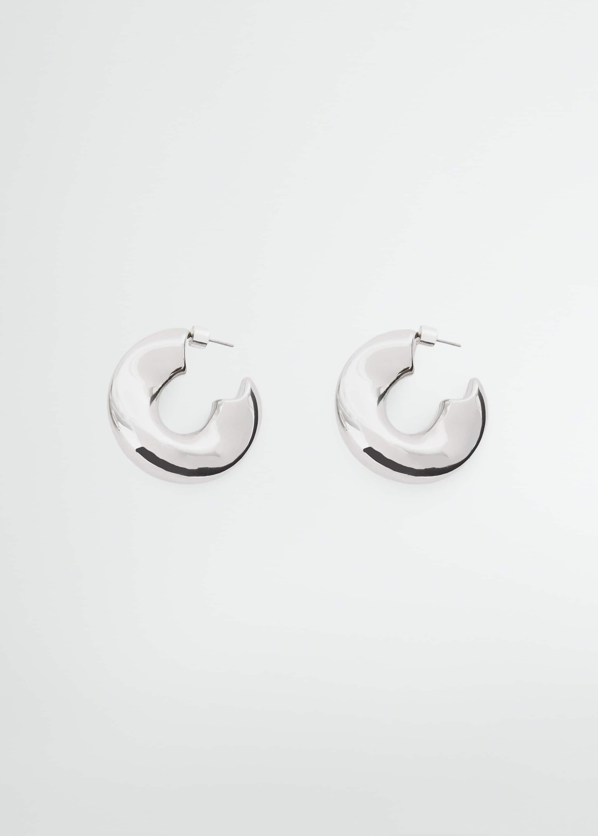Metallic hoop earrings - Article without model