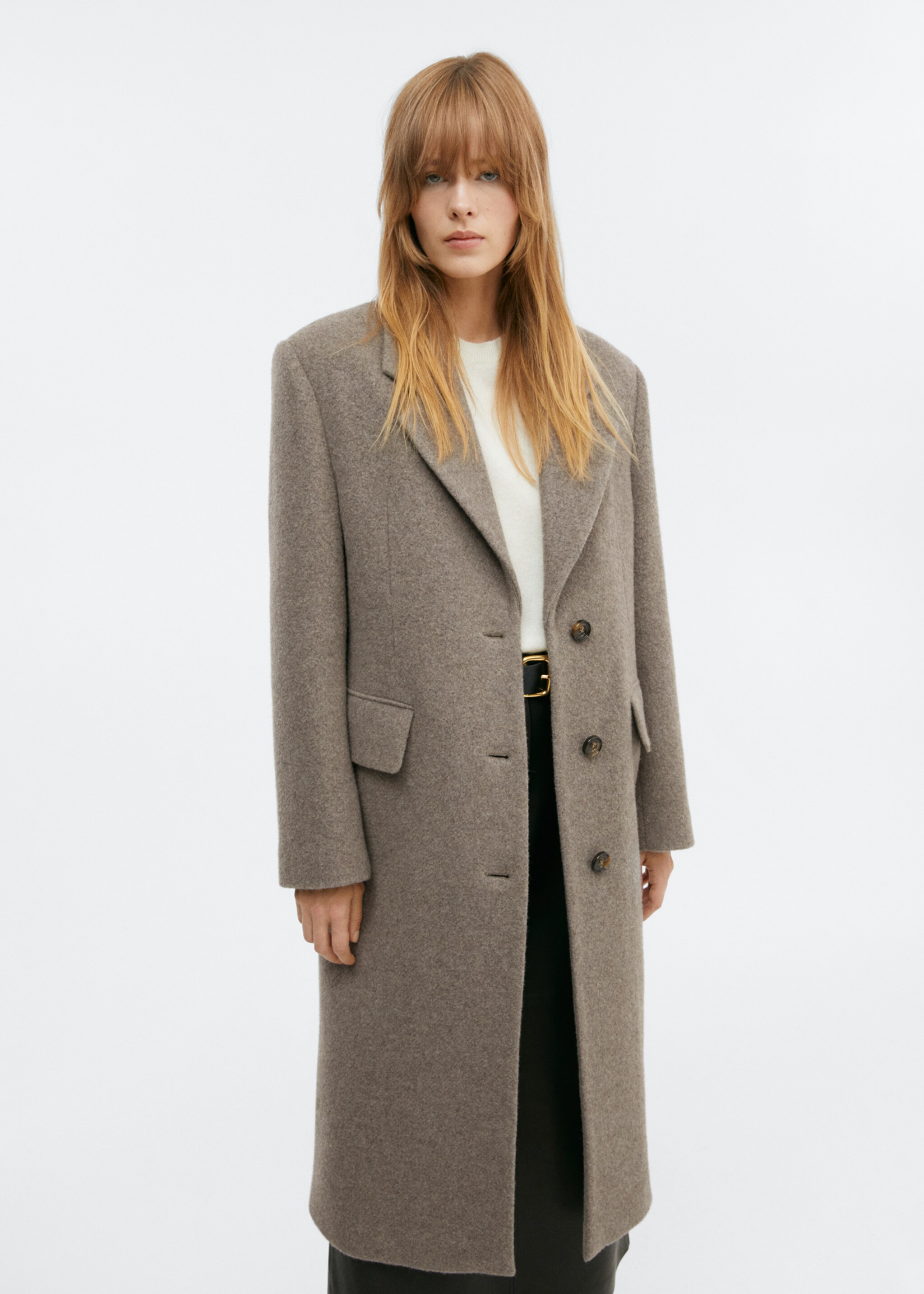 Oversize wool coat - Medium plane