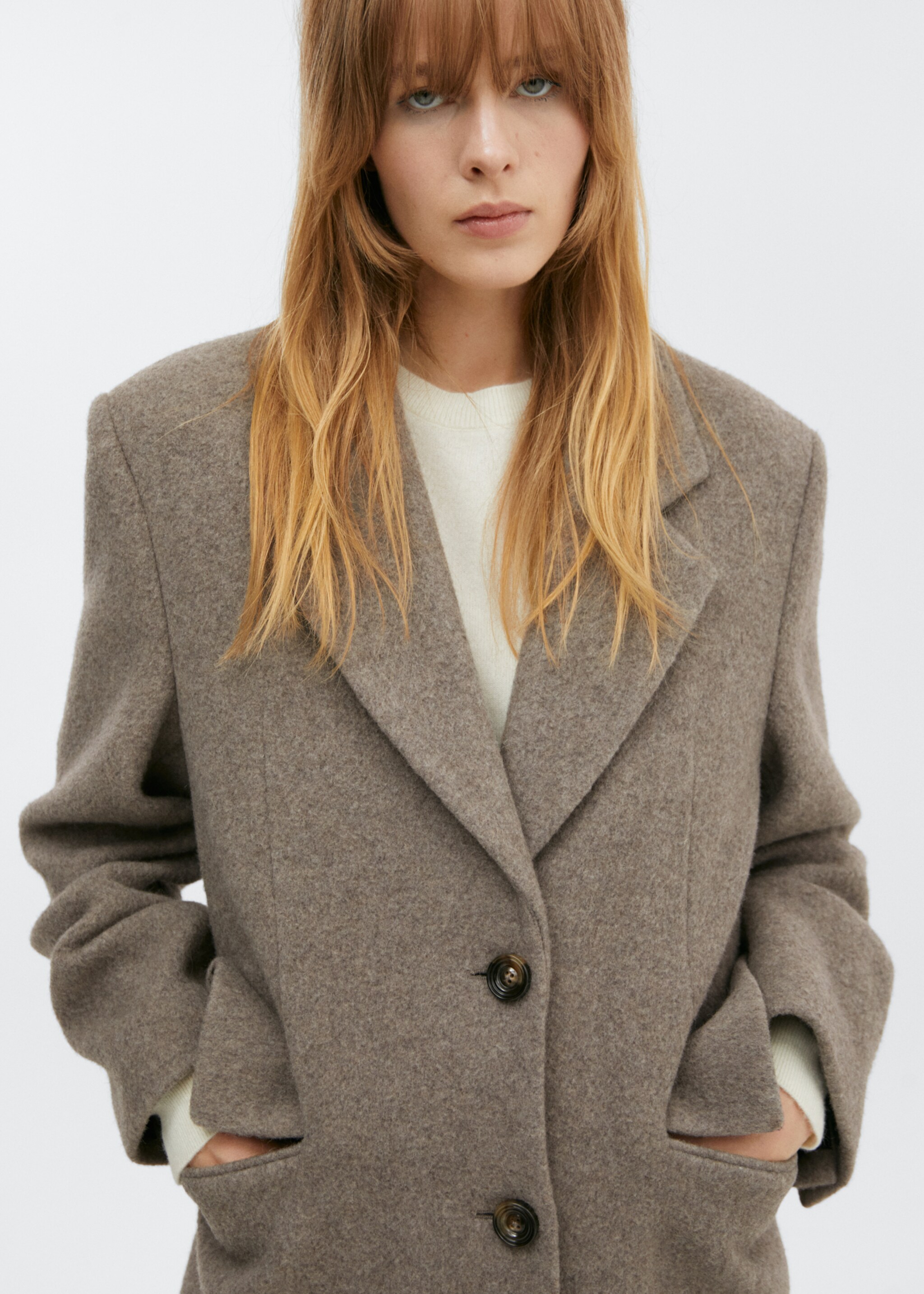 Oversize wool coat - Details of the article 1
