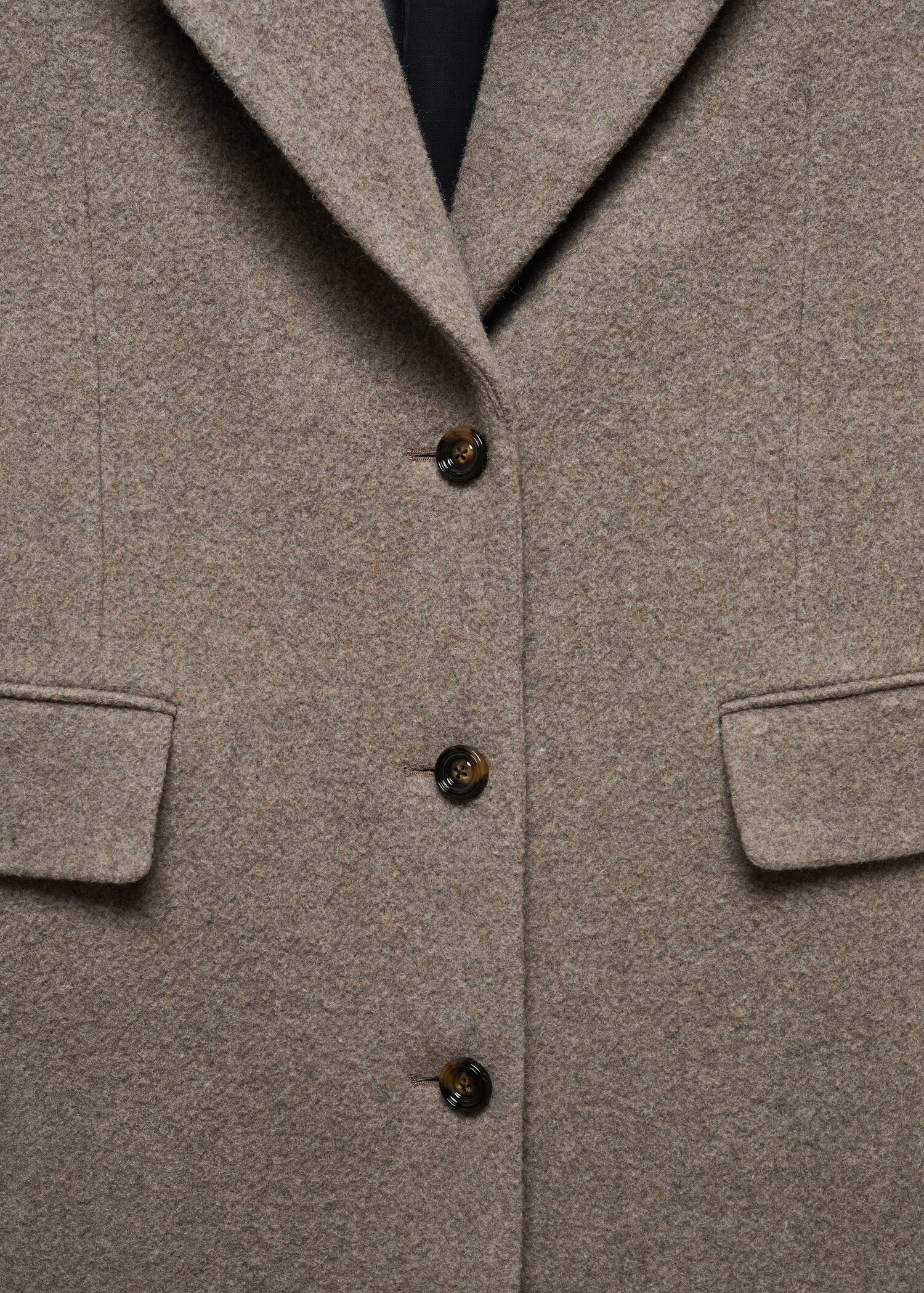 Vlněný kabát oversize - Detail zboží 8
