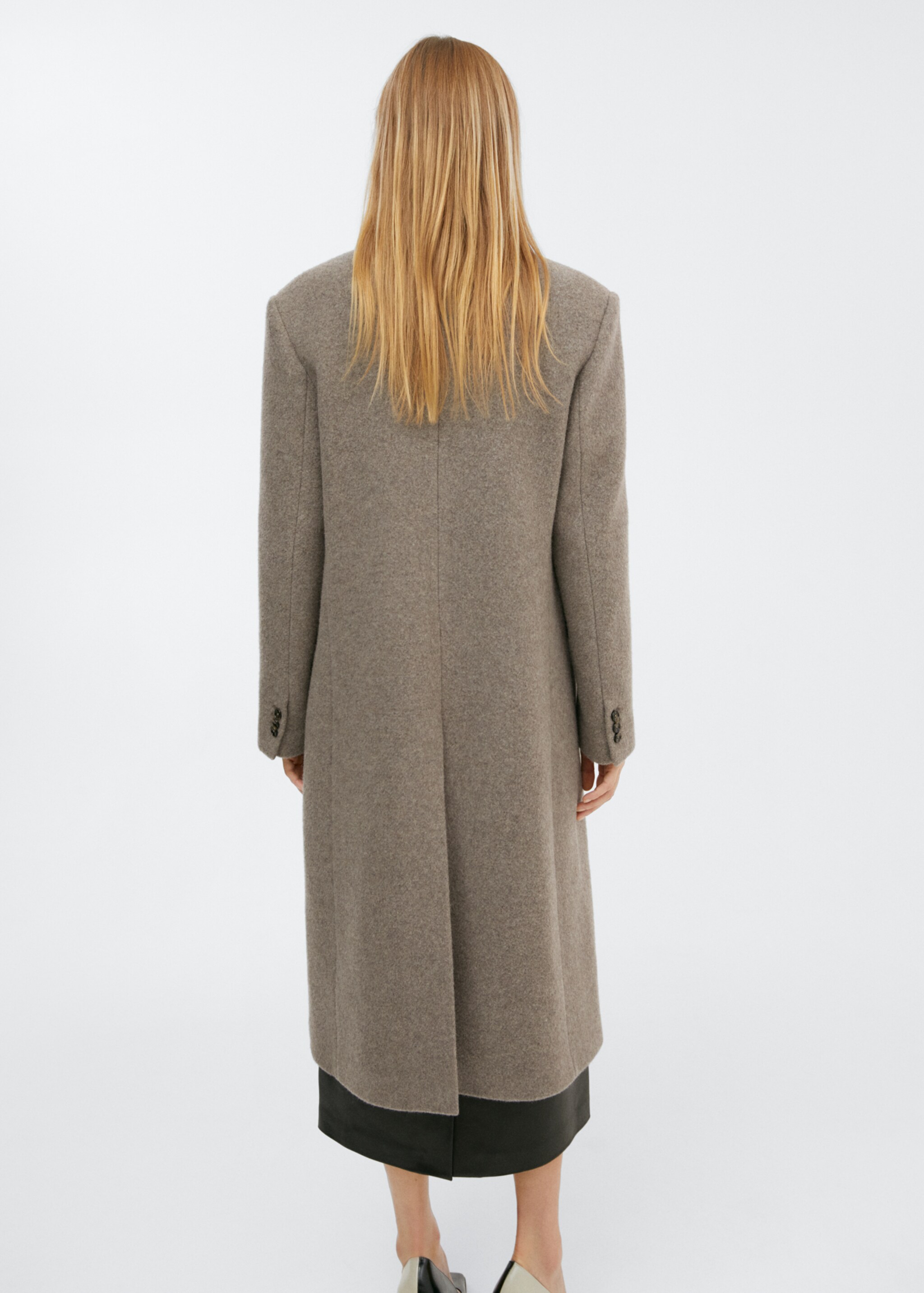 Oversize wool coat - Reverse of the article