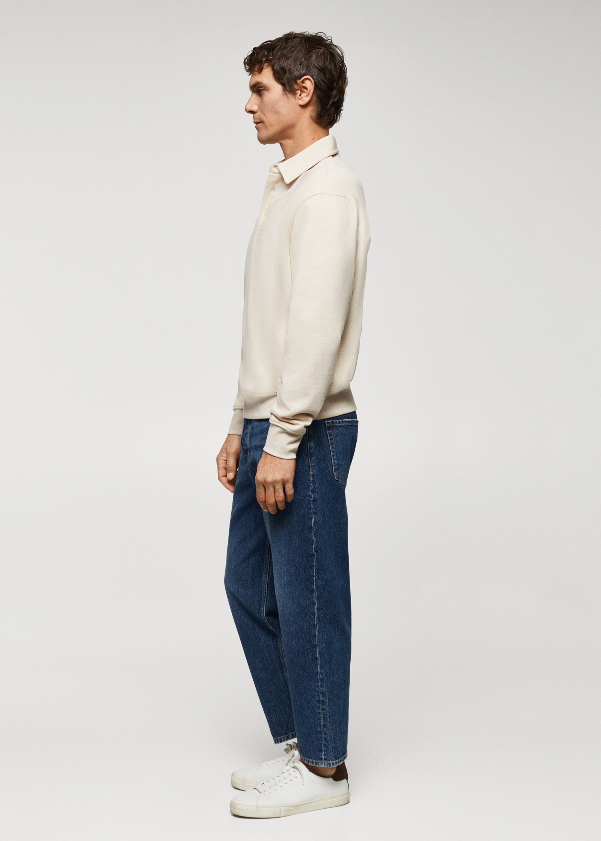 Cotton polo sweatshirt - Details of the article 2