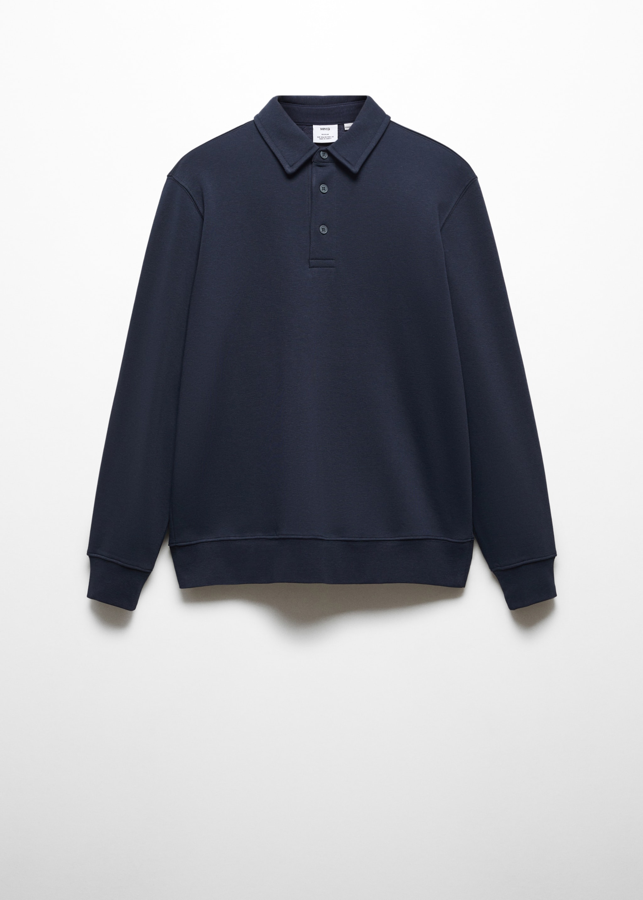 Cotton polo sweatshirt - Article without model