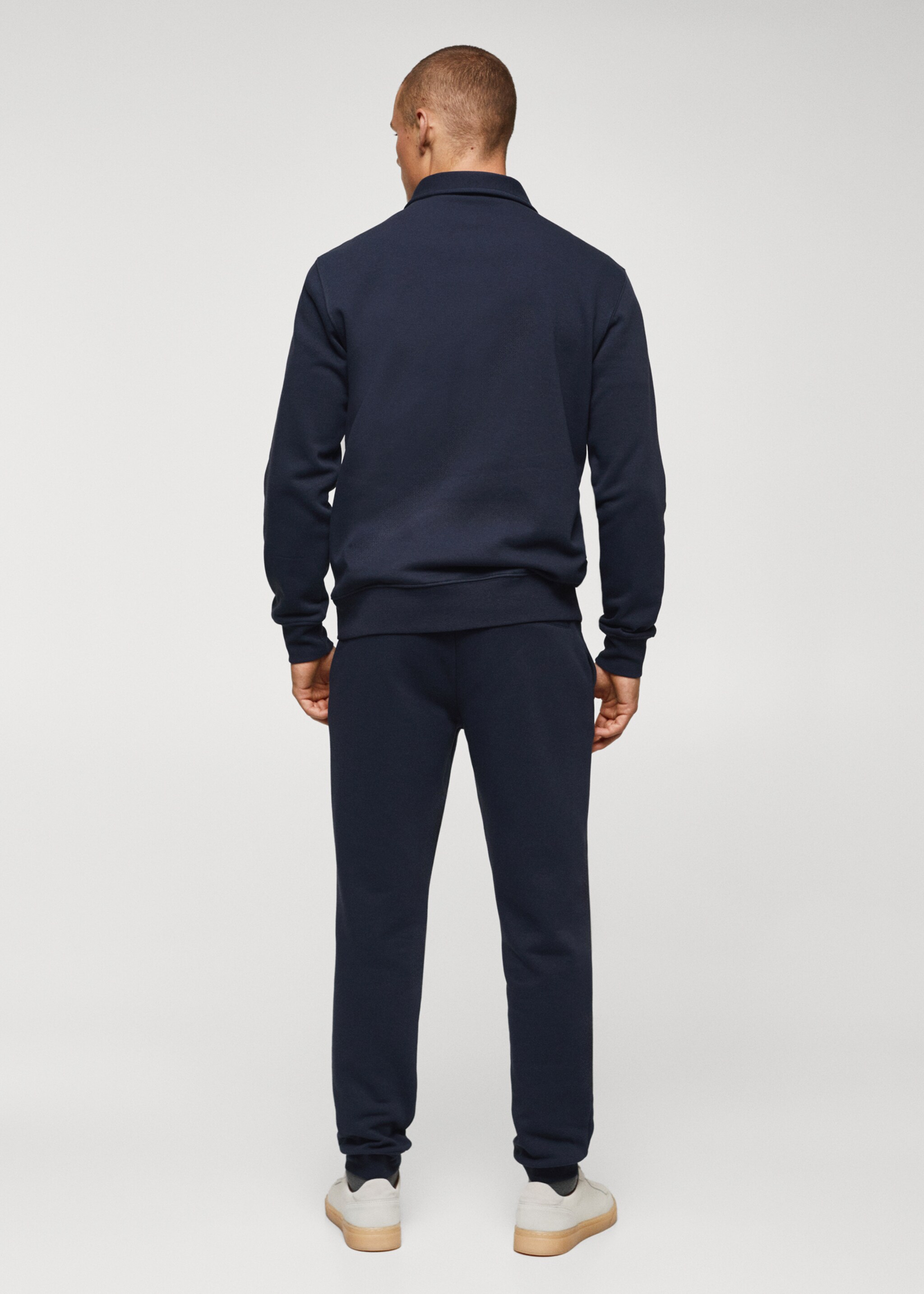 Cotton polo sweatshirt - Reverse of the article