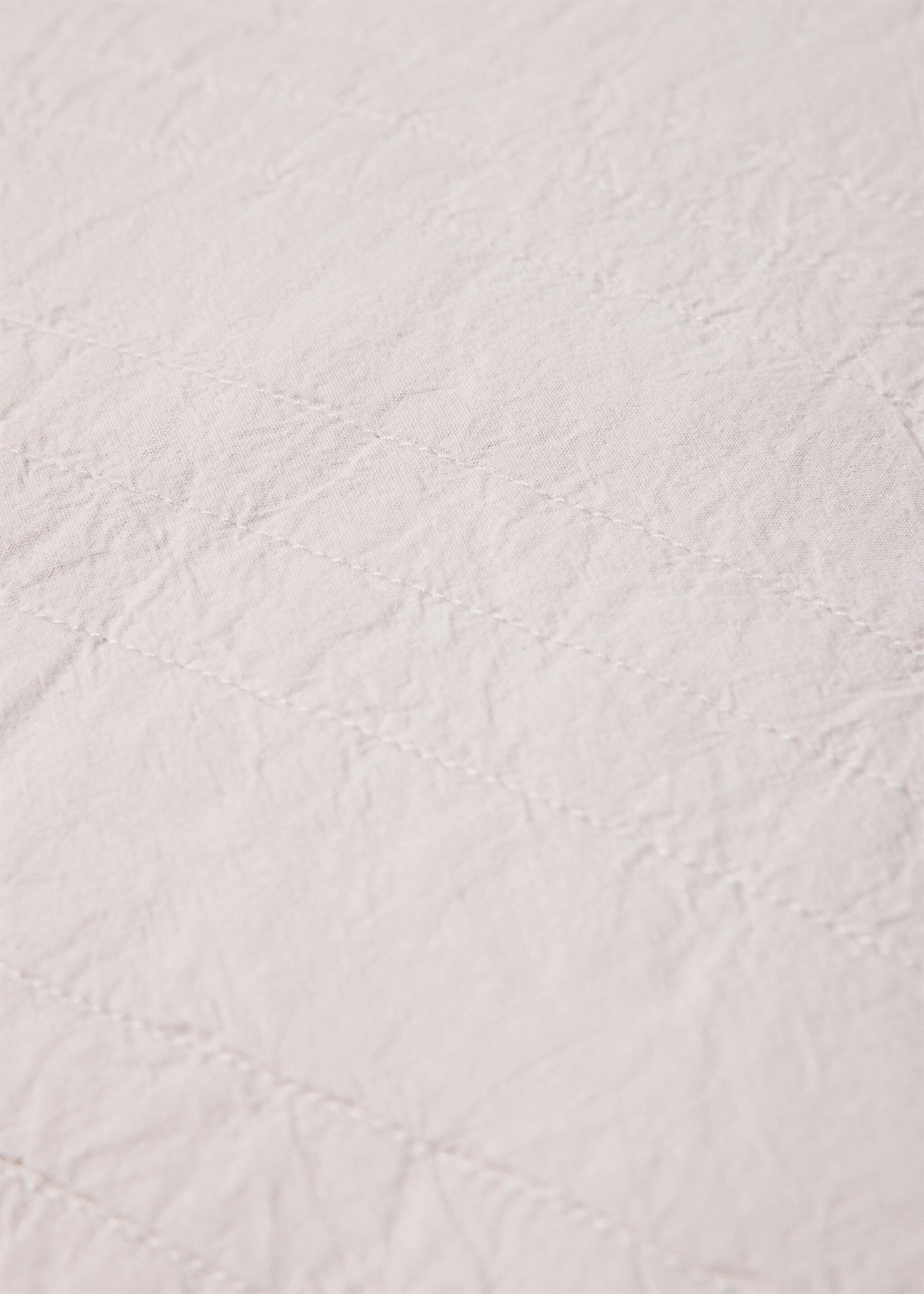 Padded cotton cushion cover - Details of the article 3, Beige. Ref: 57016329-00.