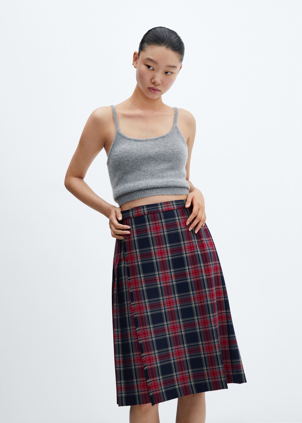 Pleated midi skirt Women MANGO OUTLET Finland
