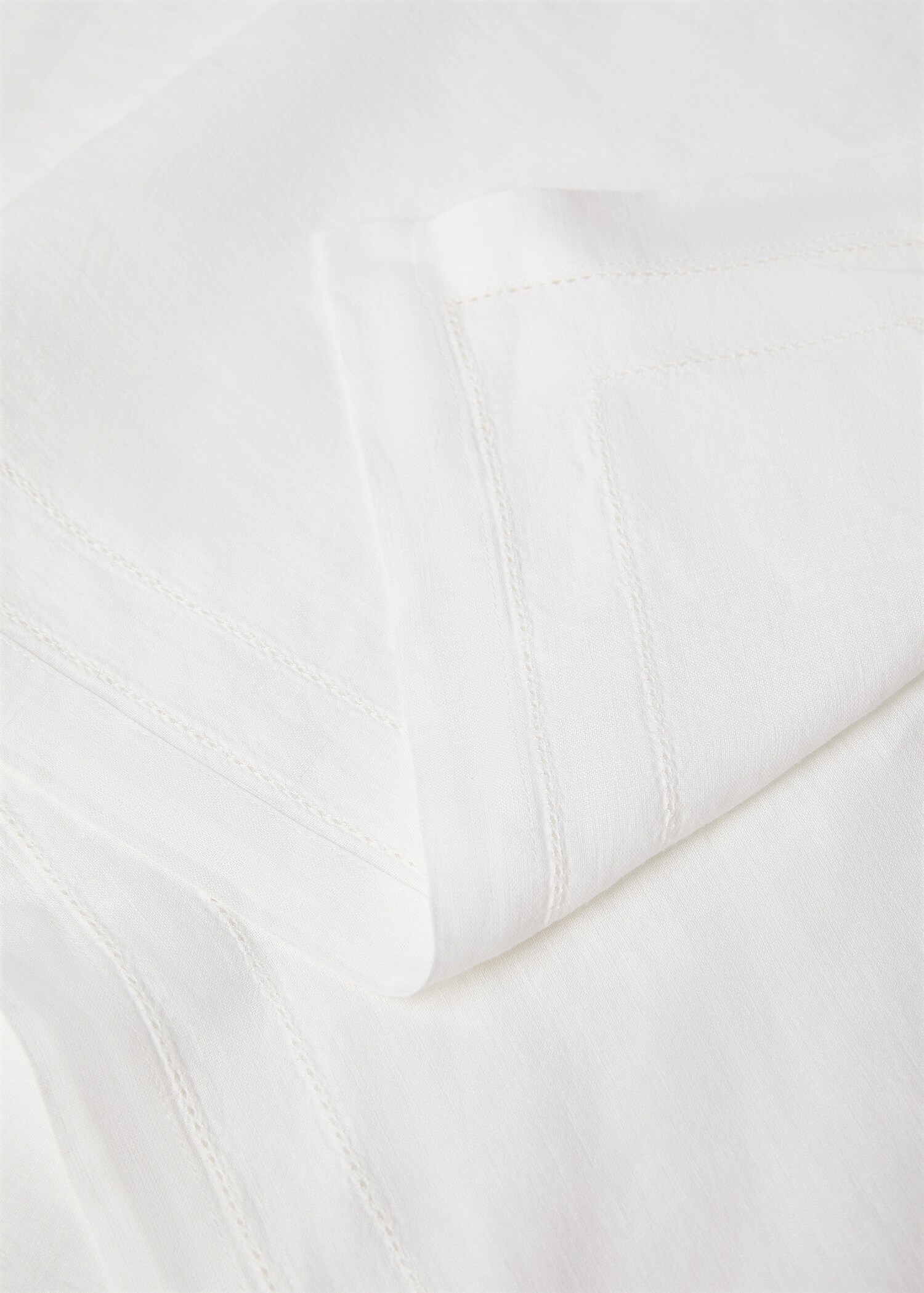 100% linen tablecloth with seam detail 170x170cm - Details of the article 1