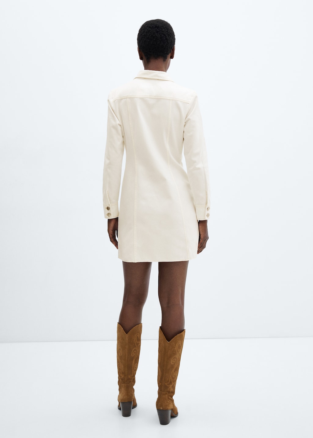 Button denim dress Women MANGO OUTLET United Kingdom