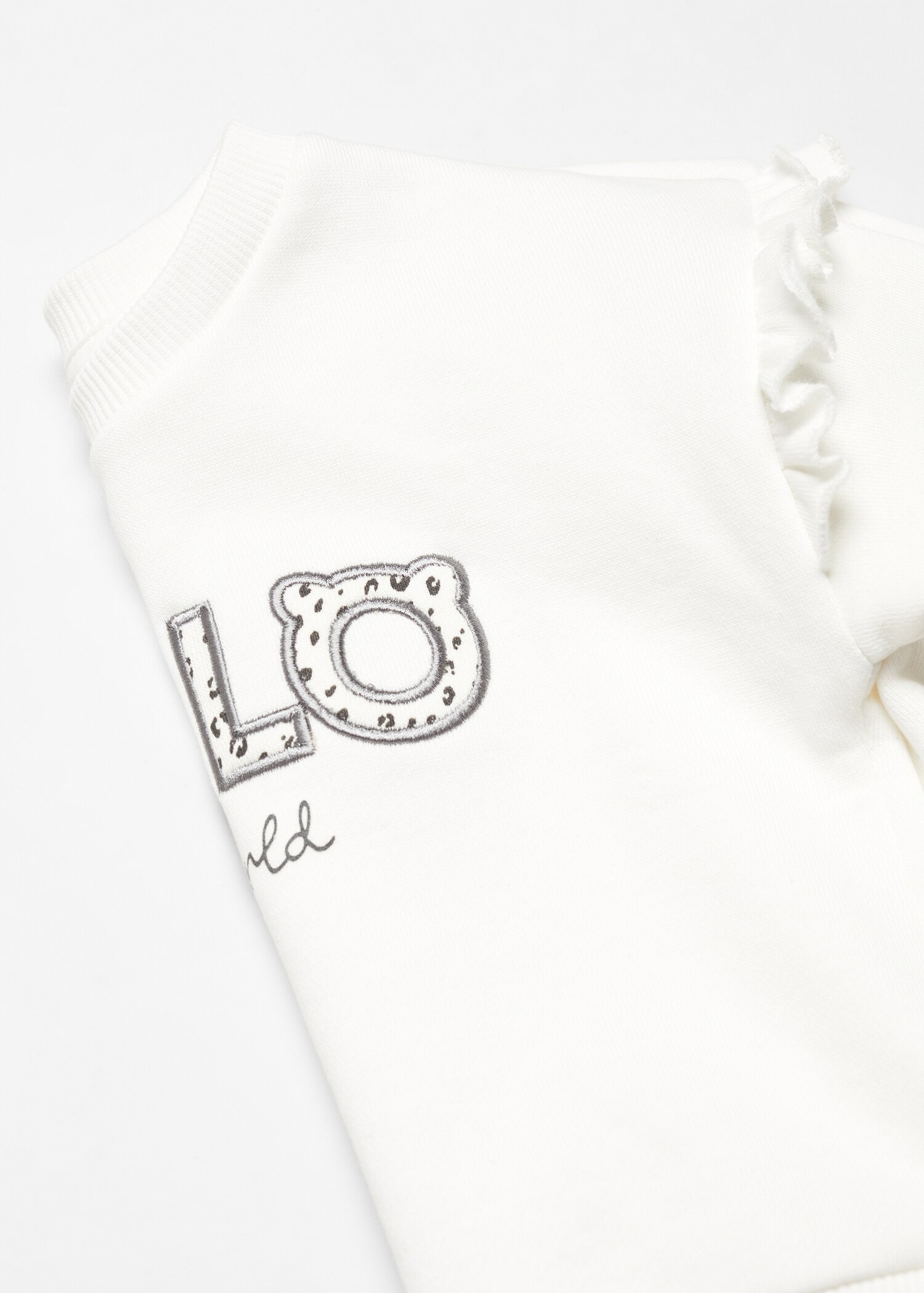 Bedrukt sweatshirt met ruches - Detail van het artikel 0