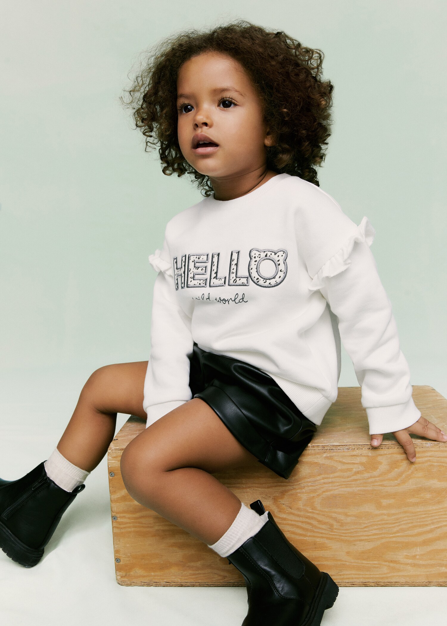 Bedrukt sweatshirt met ruches - Detail van het artikel 5