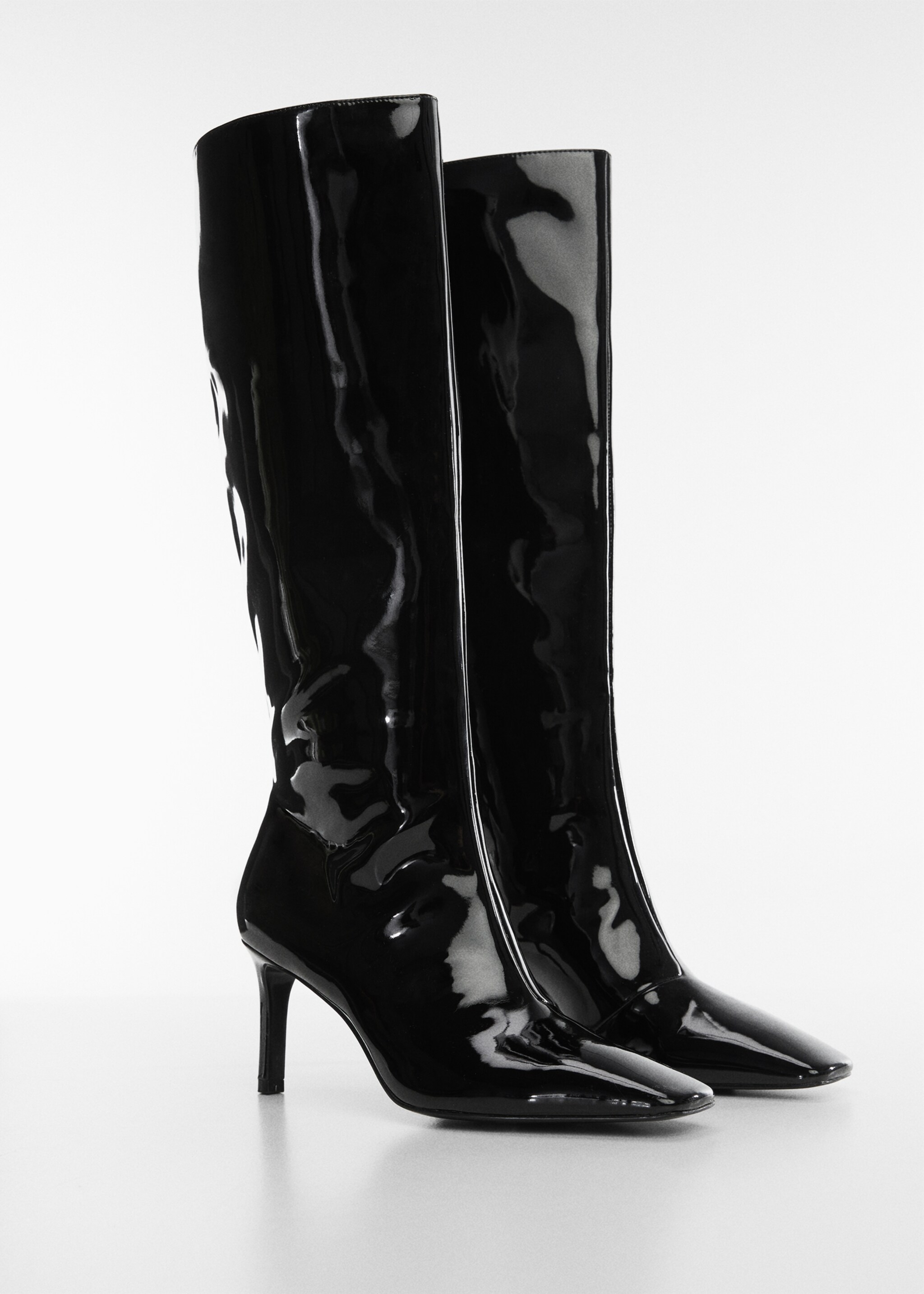 Bottes vernies talon - Plan moyen
