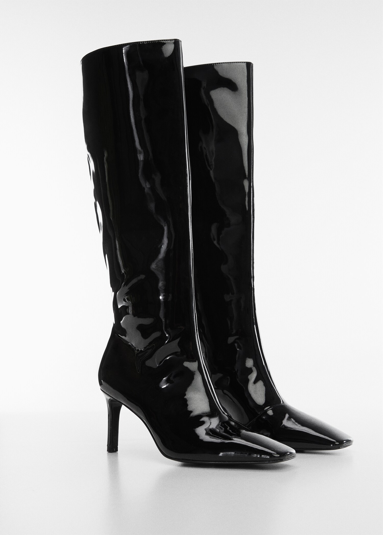 Bottes vernies talon - Plan moyen