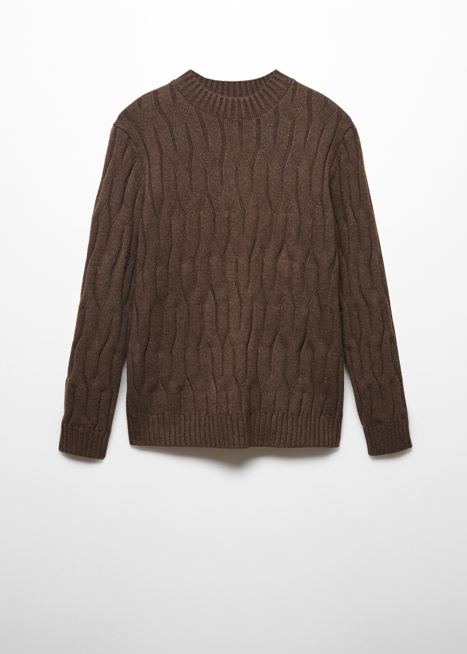 Braided wool-blend sweater - Article without model