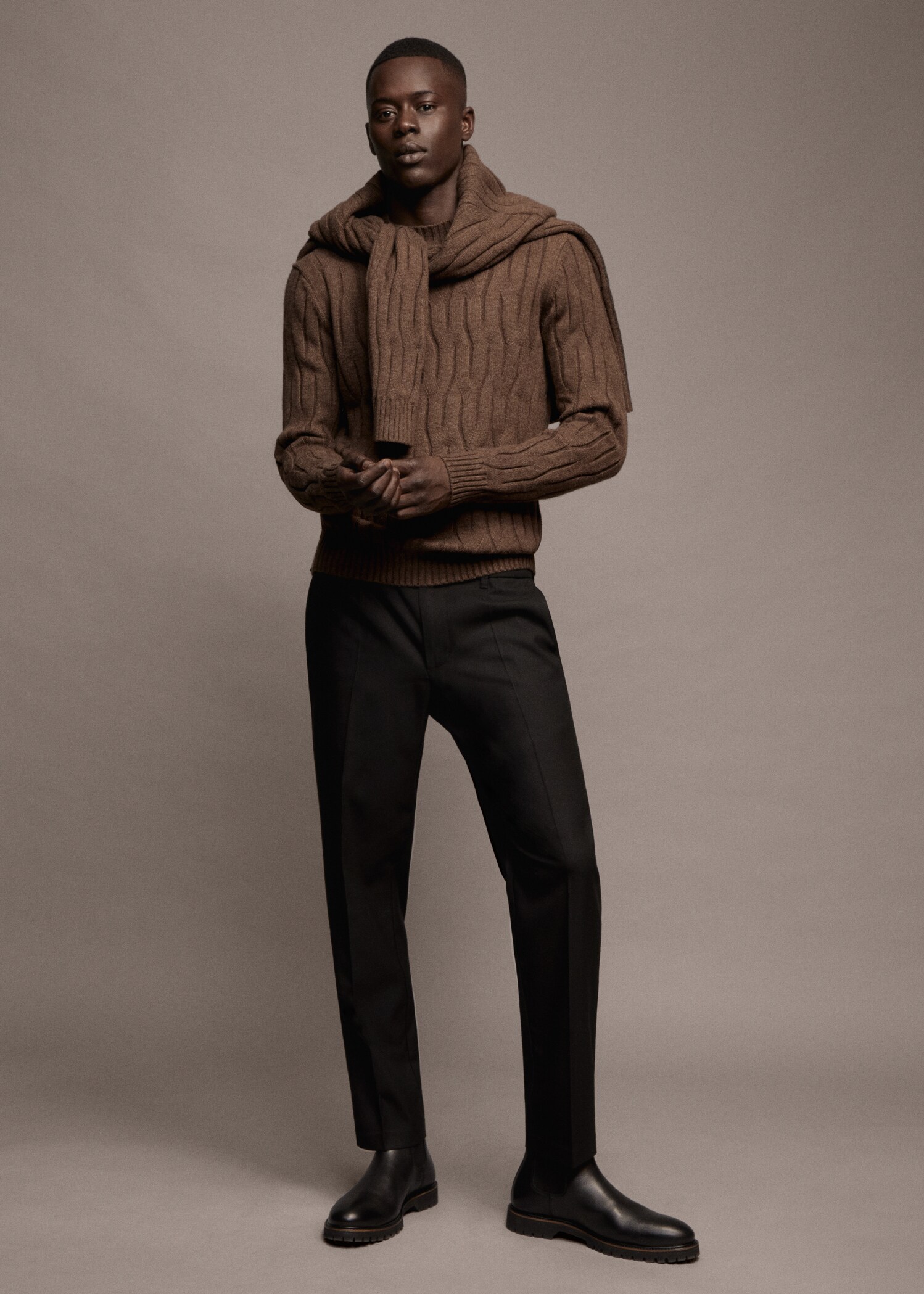 Braided wool-blend sweater - Details of the article 6