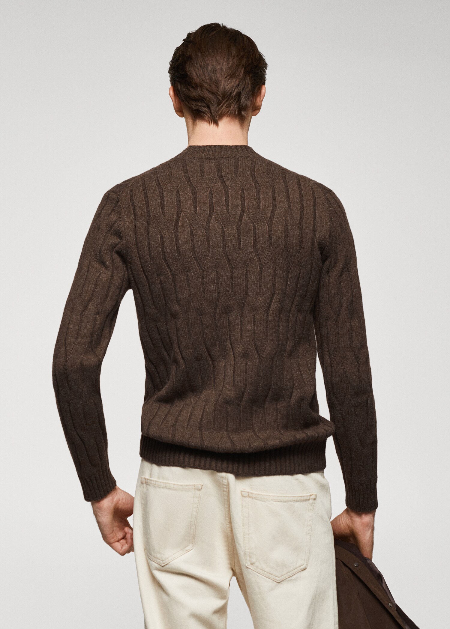 Braided wool-blend sweater - Reverse of the article