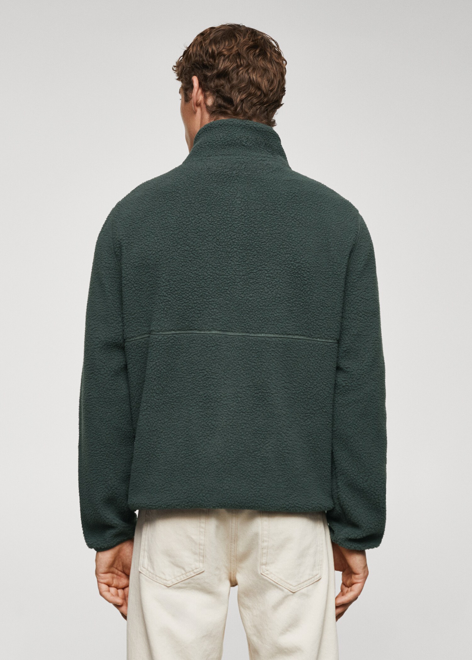 Felpa pile collo zip - Retro dell'articolo