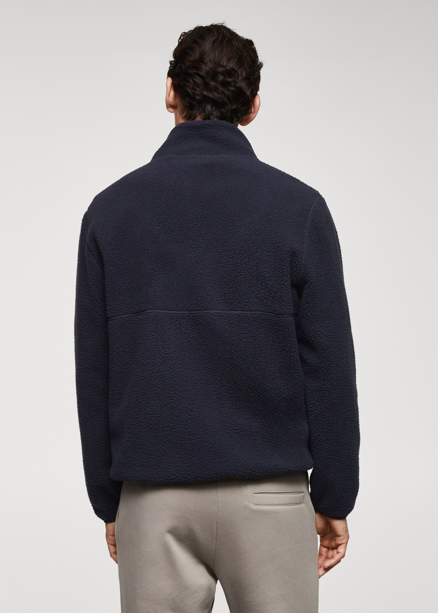 Felpa pile collo zip - Retro dell'articolo
