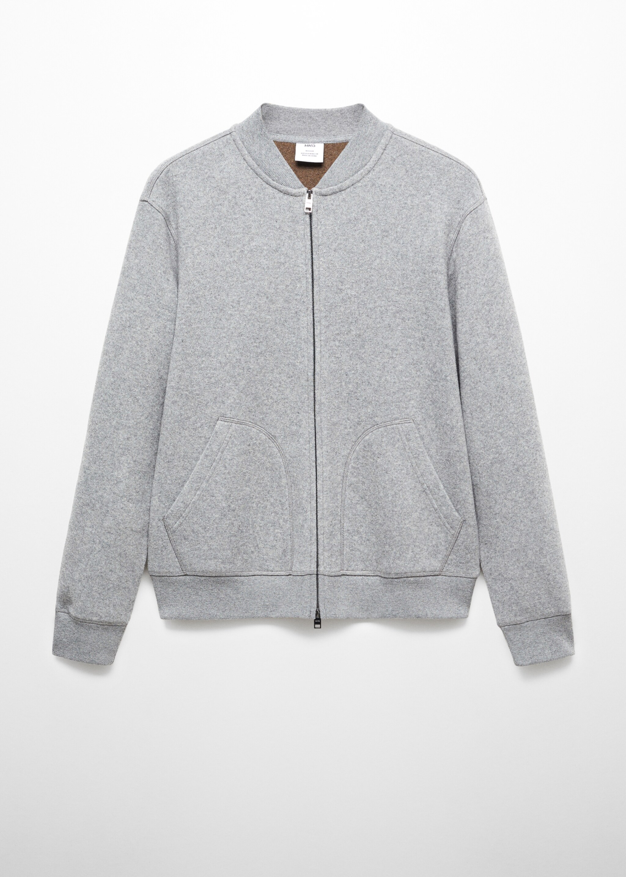 Wool-blend bomber sweatshirt - Article without model