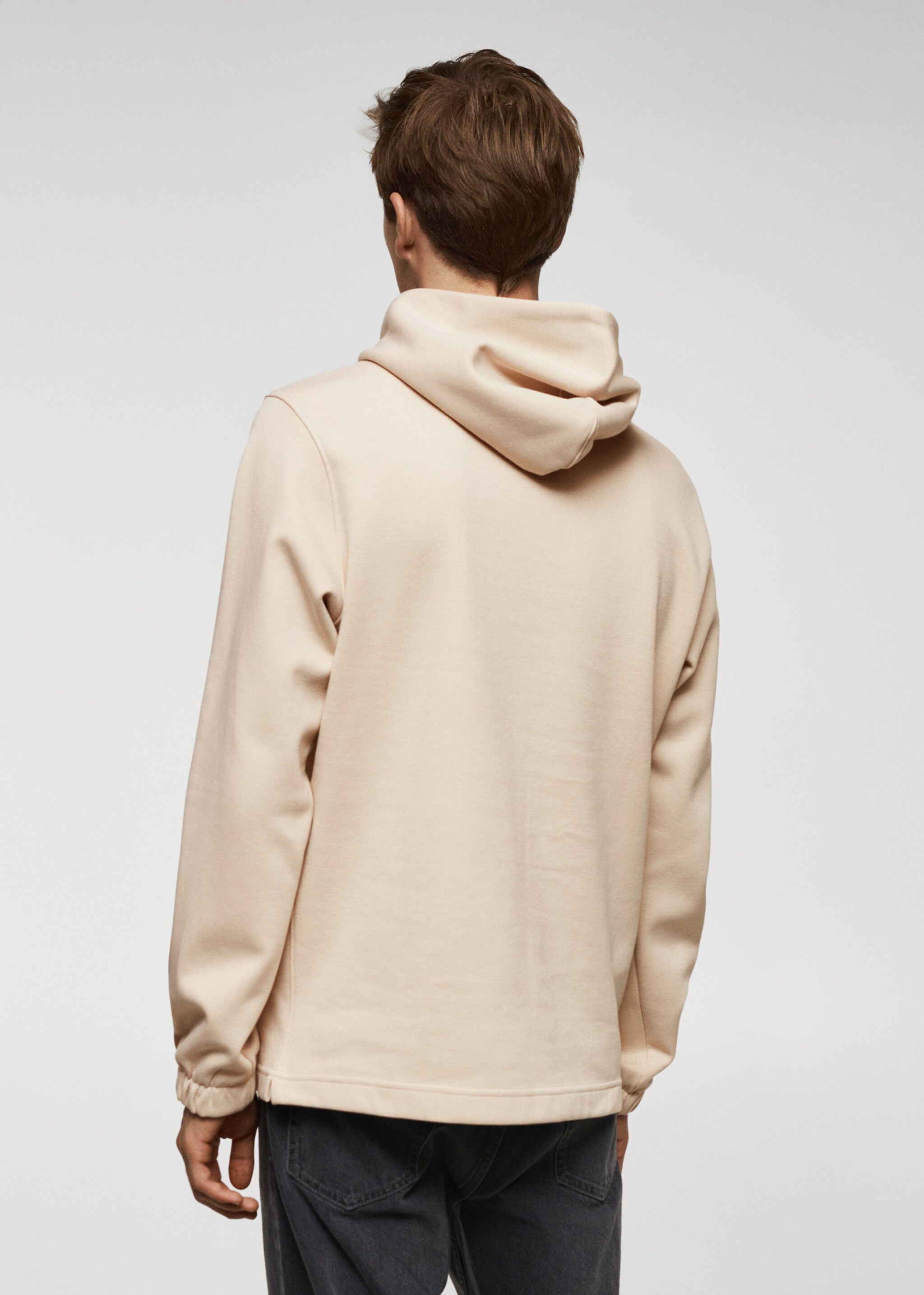 Hoodie cotton sweatshirt - Reverse of the article