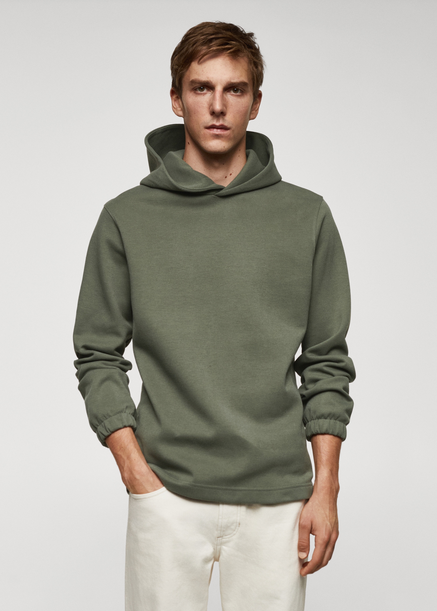 H&m Sudadera Verde Fuerte Capucha Sudadera Verde Mango
