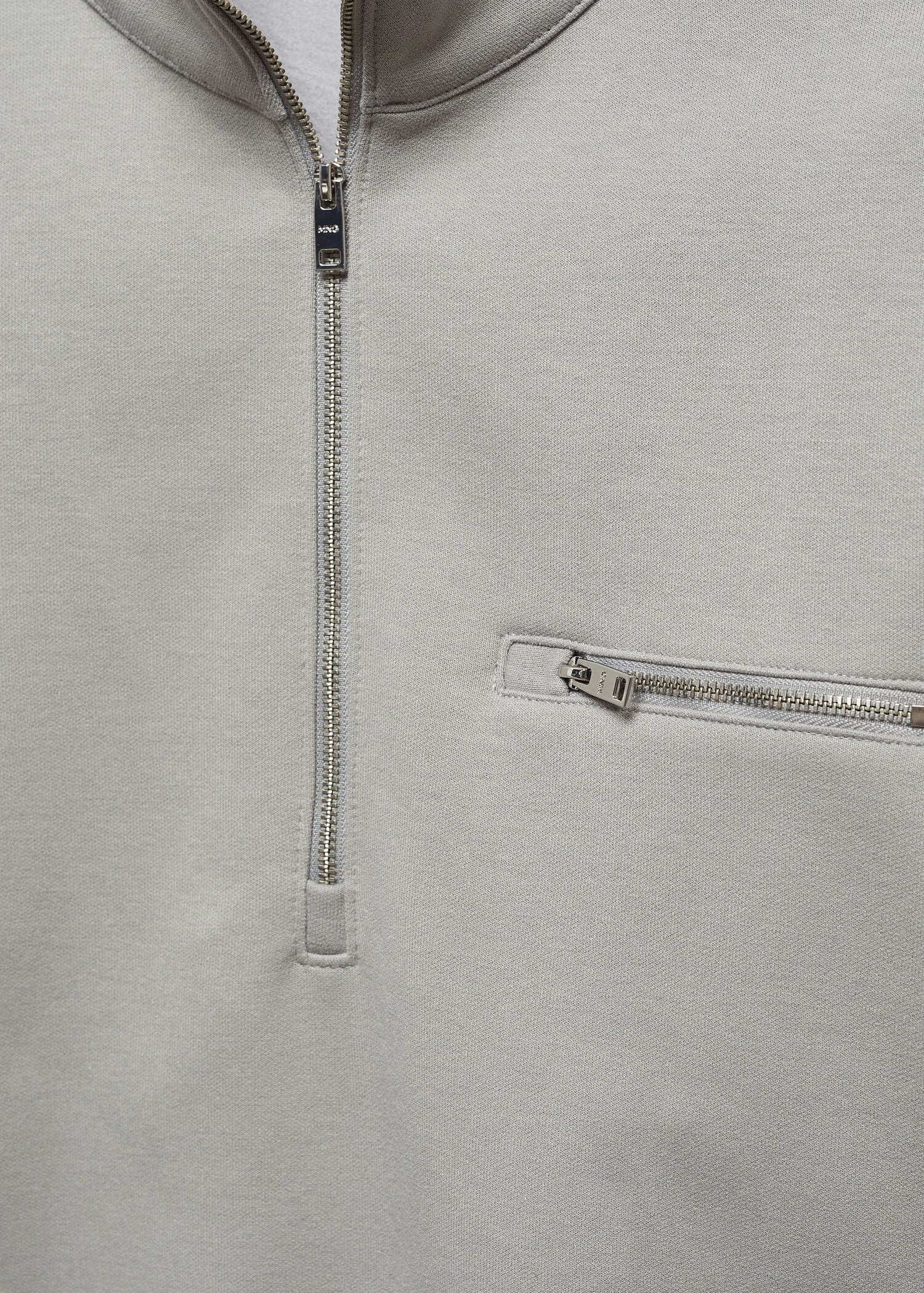 Sweat-shirt coton col zippé - Détail de l'article 8