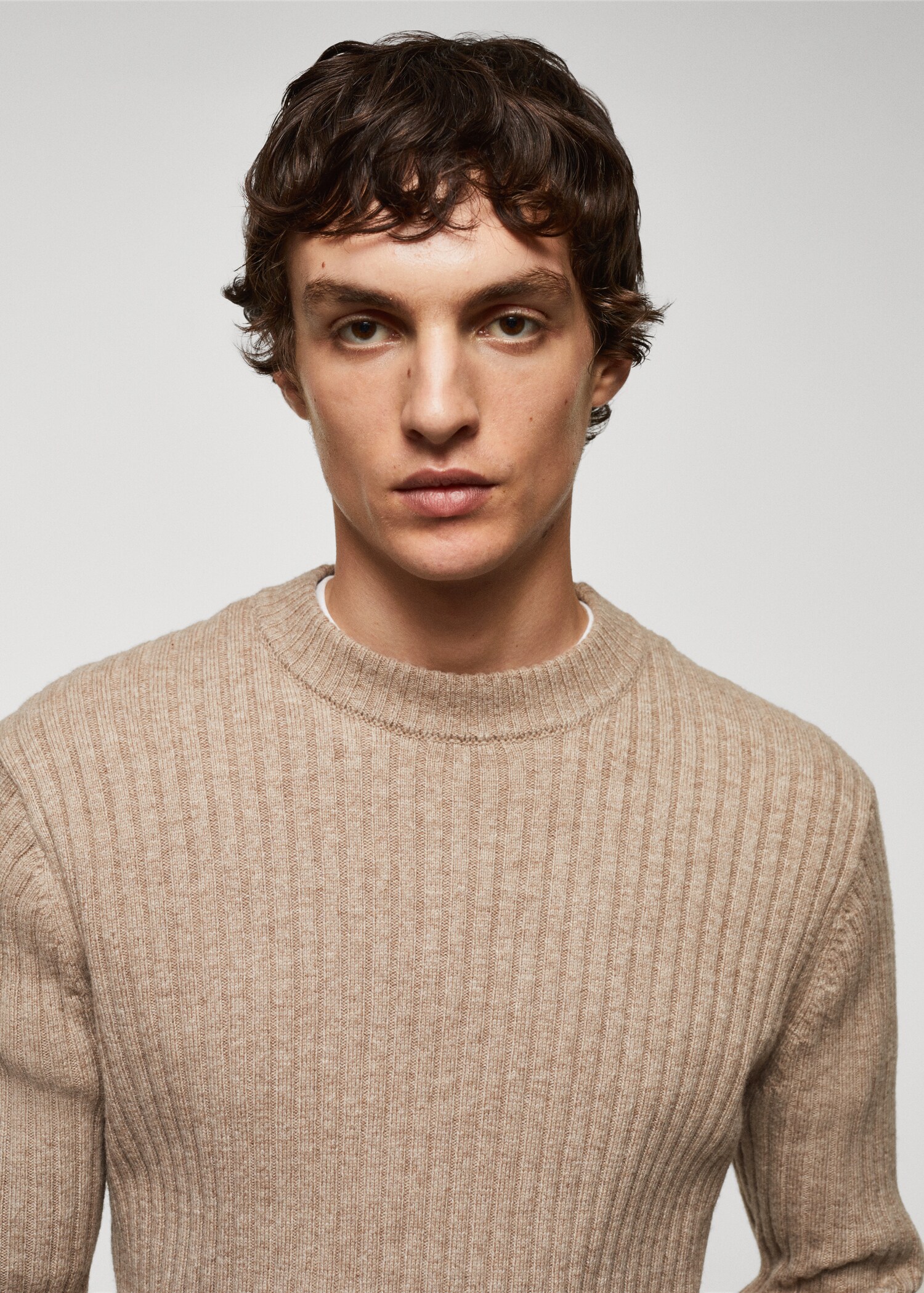 Ribbed wool-blend sweater - Details of the article 1