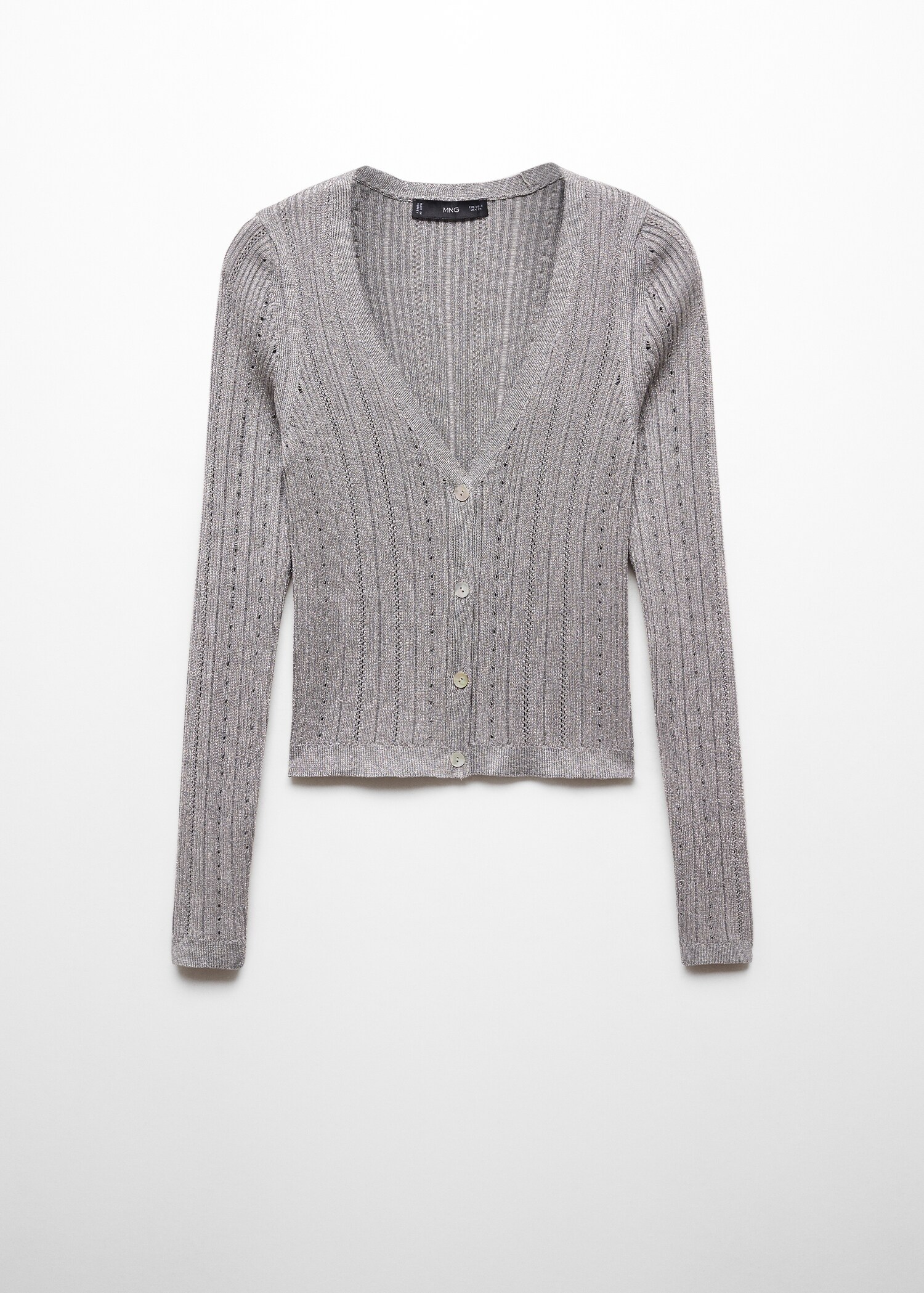 Finstickad cardigan - Artikel utan modell