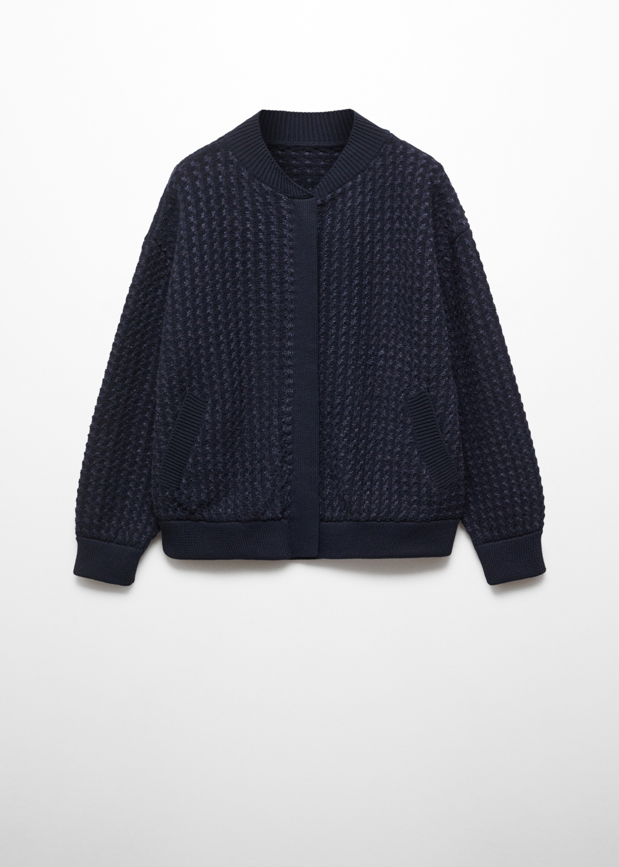 Knitted bomber jacket - Article without model