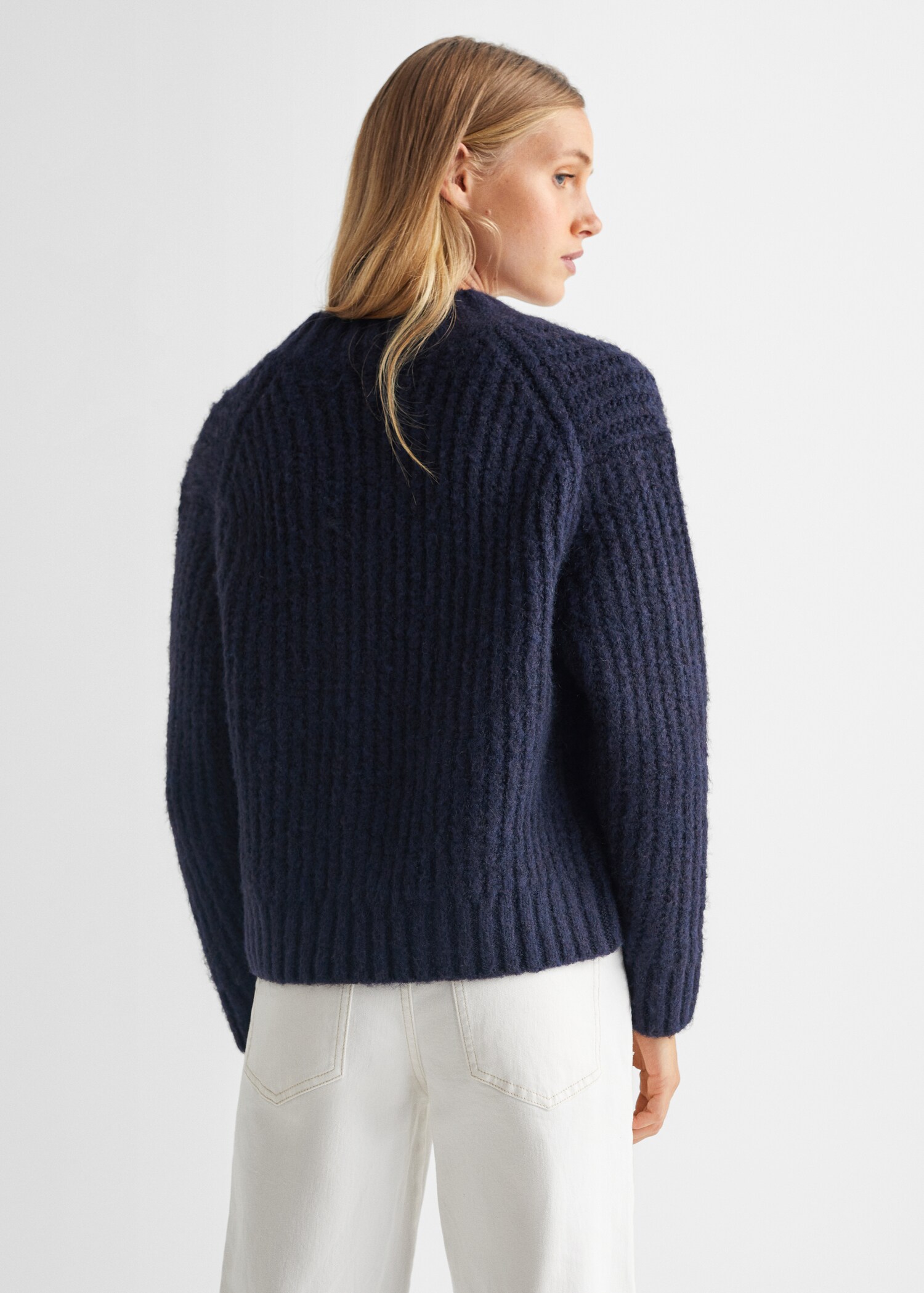 Jersey punto cuello pico - Reverso del artículo