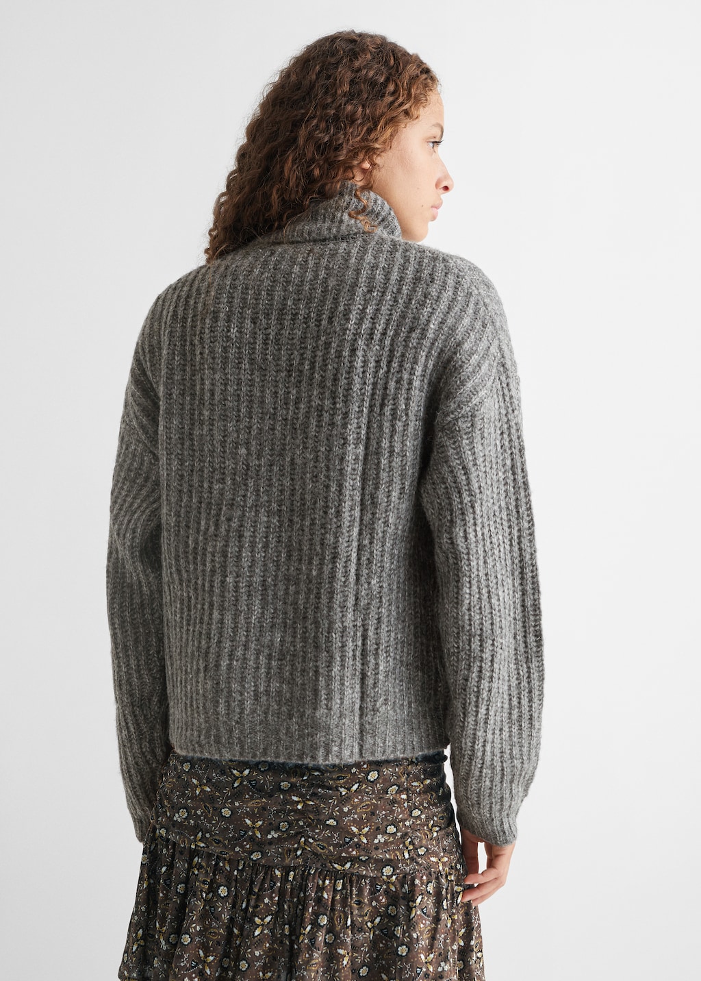 Turtleneck knitted sweater - Teen Girl | MANGO OUTLET USA