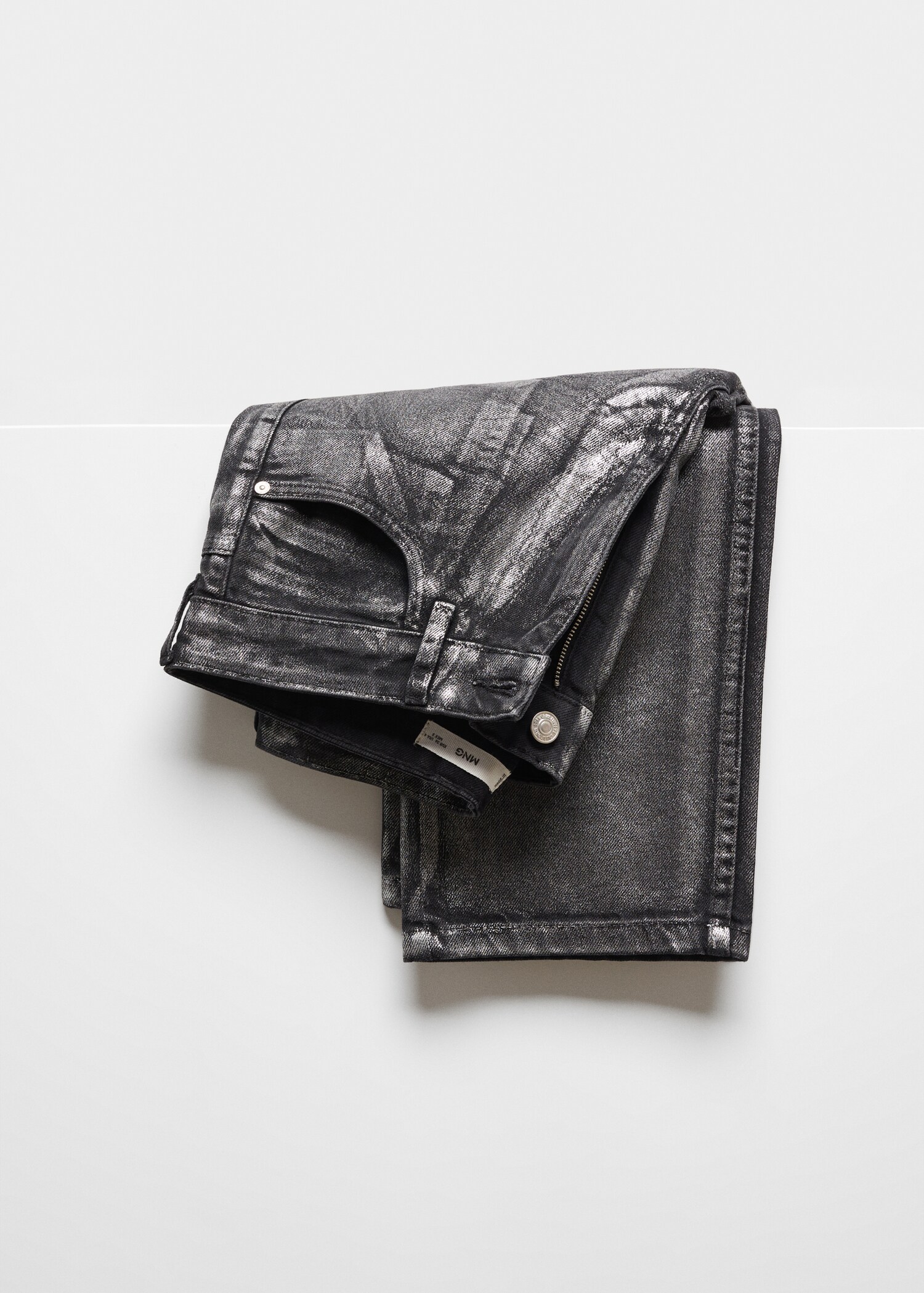 Straight foil jeans - Details of the article 8