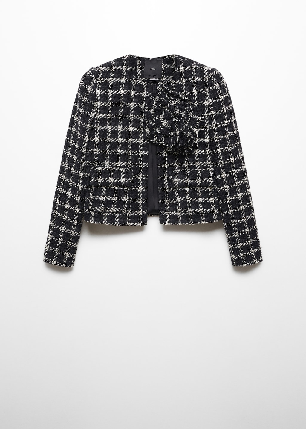 Maxi floral tweed jacket - Women | MANGO OUTLET USA Maxi floral tweed jacket - Women | MANGO OUTLET USA