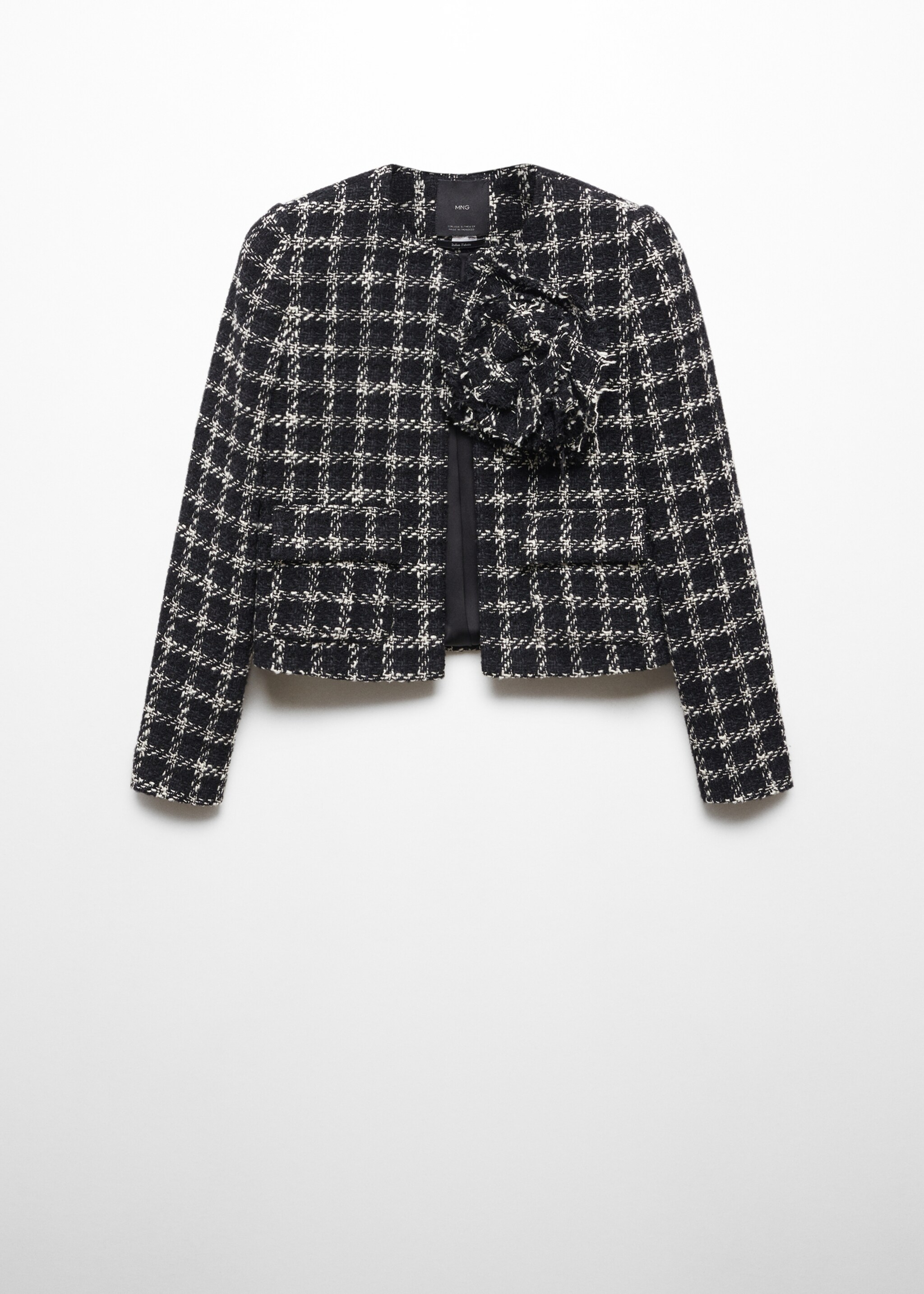 Maxi floral tweed jacket - Article without model