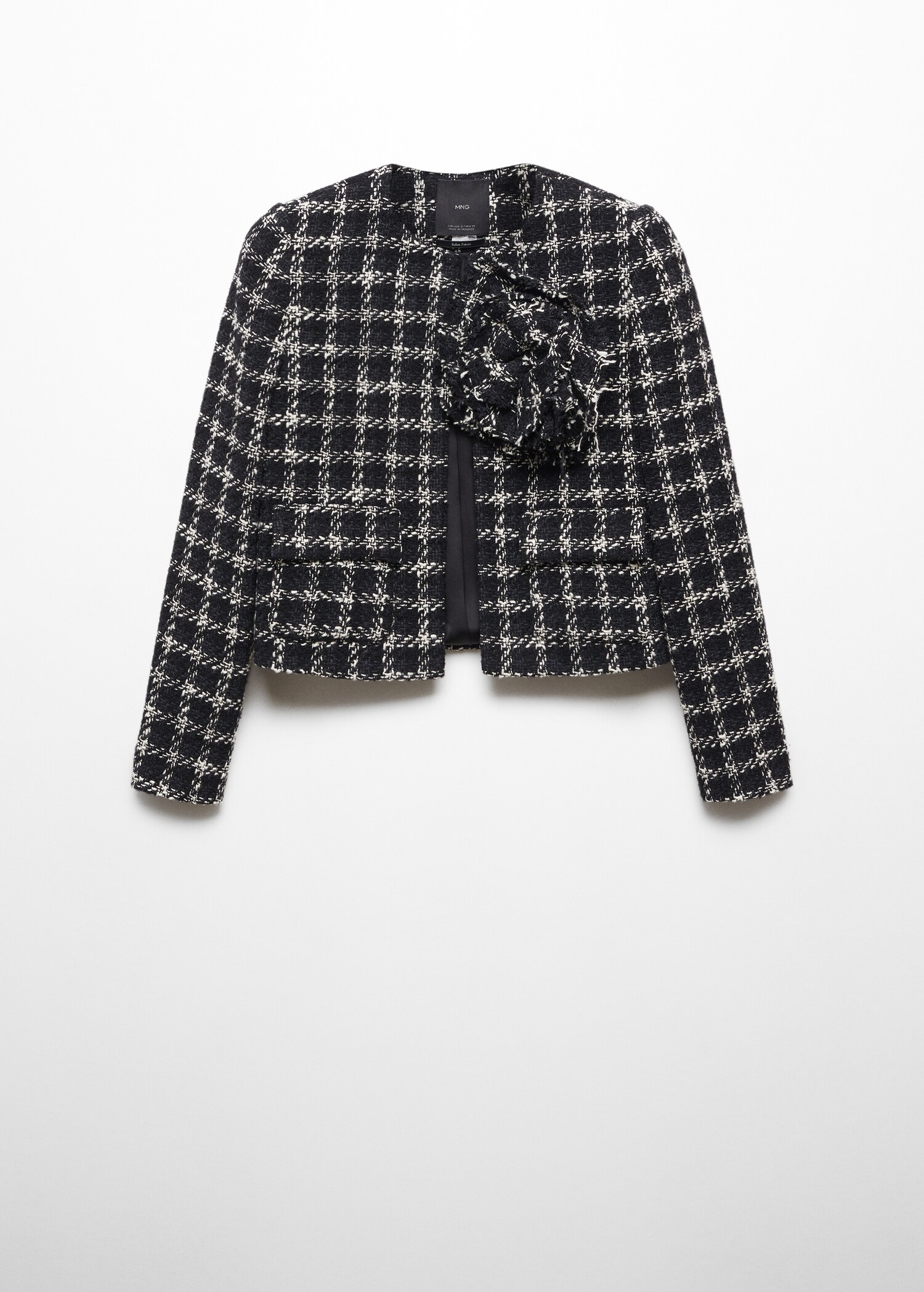 Veste tweed maxifleur - Article sans modèle