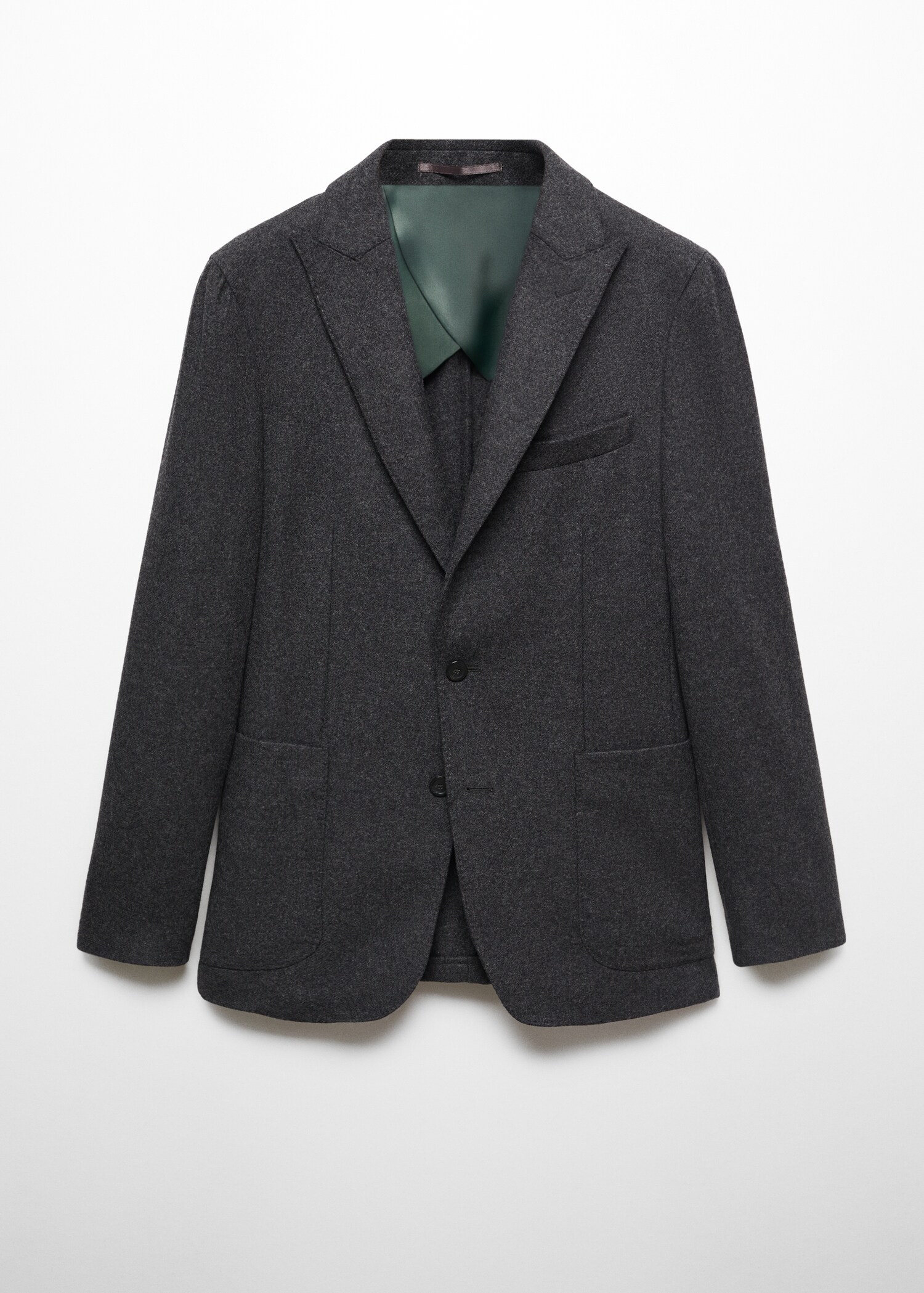 Virgin wool combined blazer - Article without model