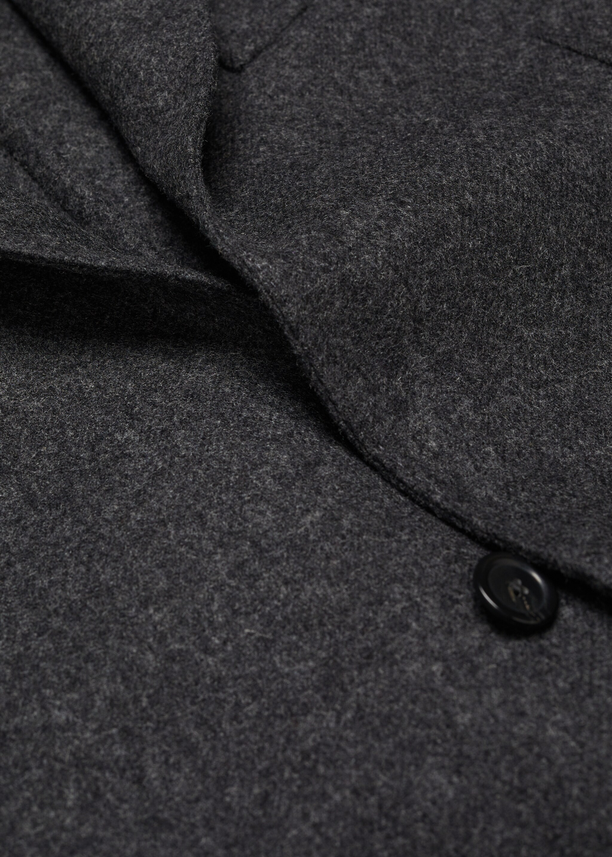 Virgin wool combined blazer - Details of the article 0, Grey. Ref: 57018635-00.