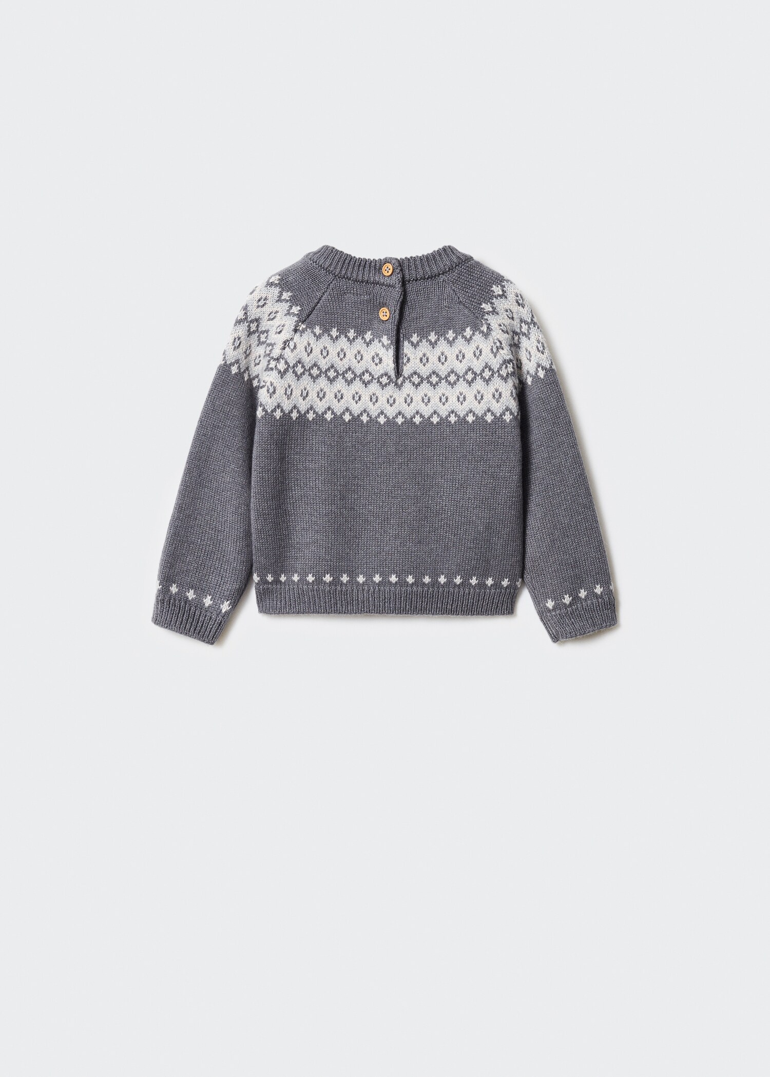 Pull-over jaspé coton - Verso de l’article