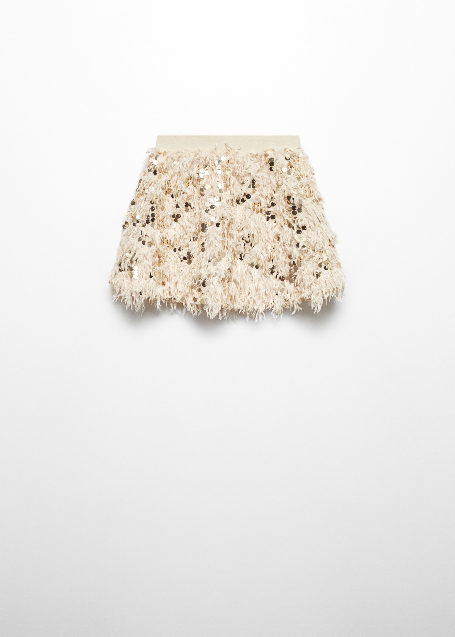 Fringed sequin skirt - Reverse of the article
