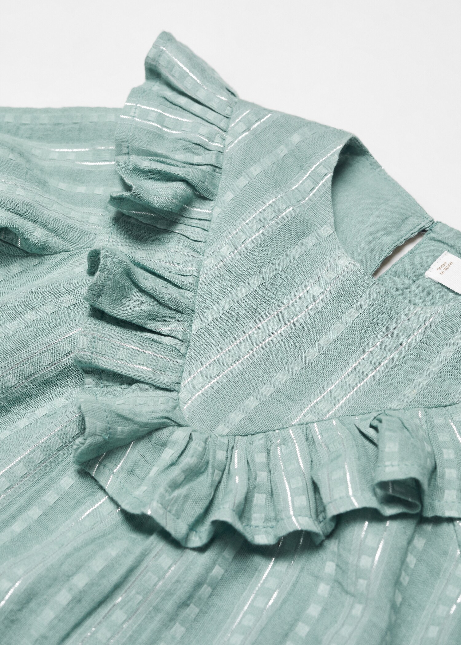 Frill cotton dress - Details of the article 8