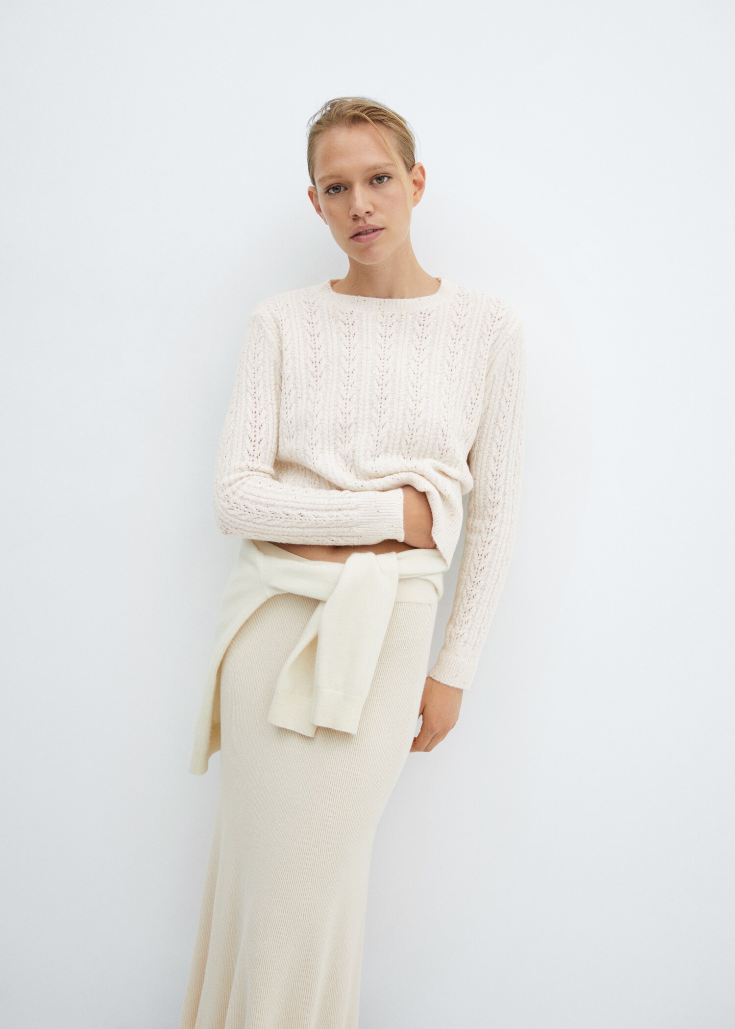 Knit paillette sweater - Medium plane
