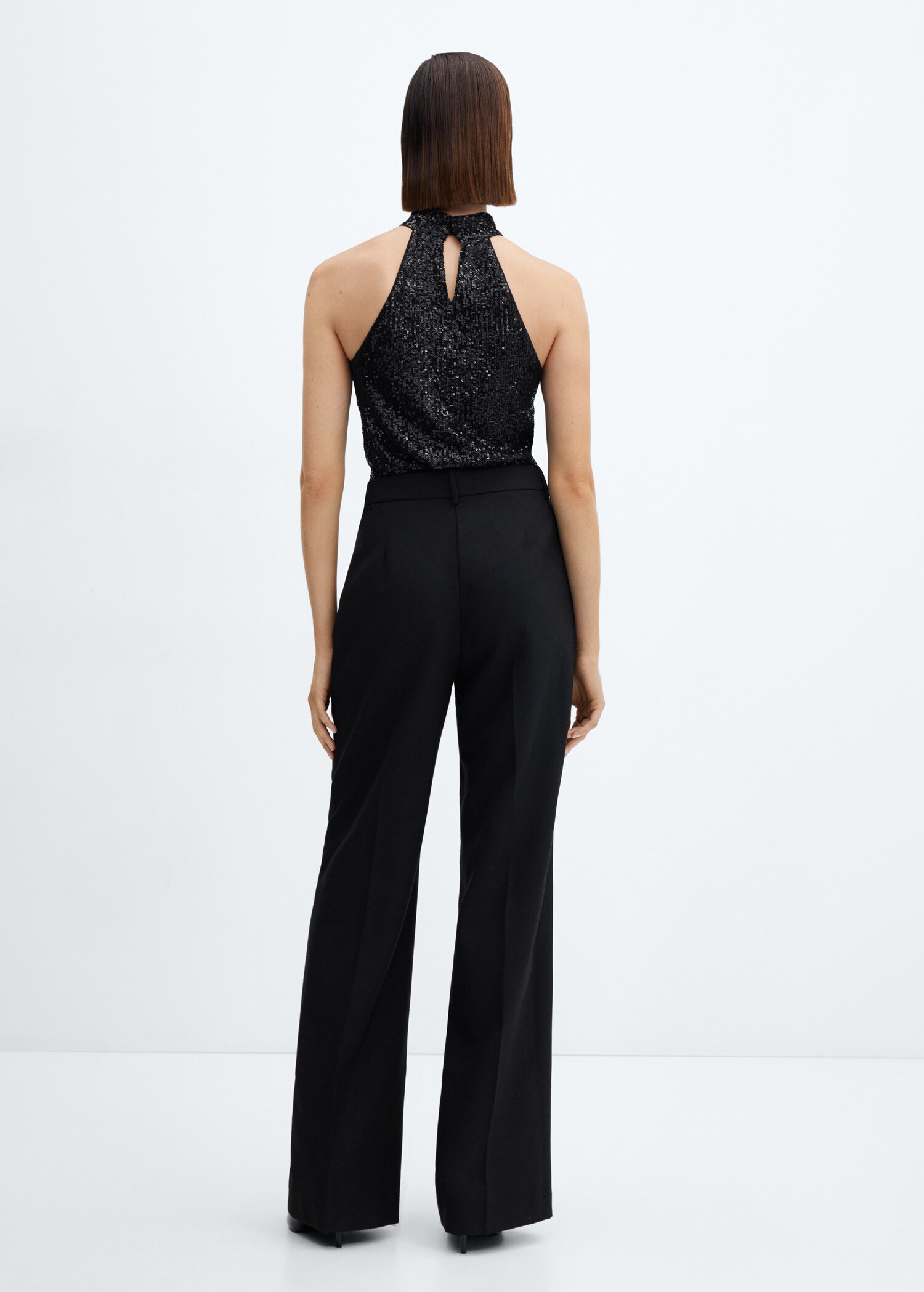 Sequined halter top - Reverse of the article